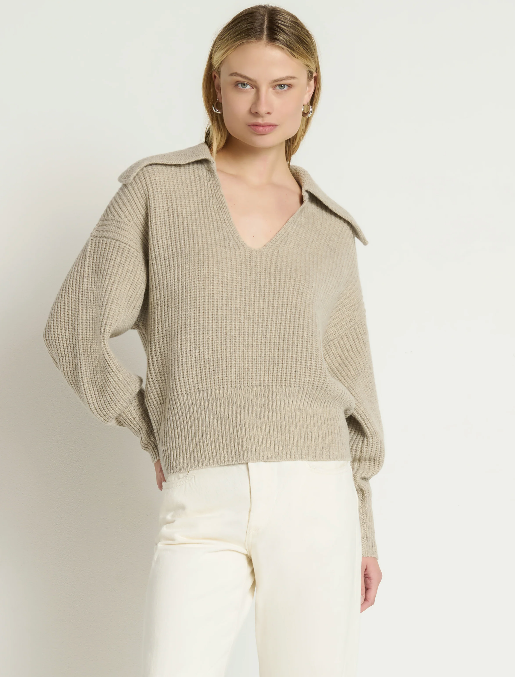 ASHTON COLLARED PULLOVER