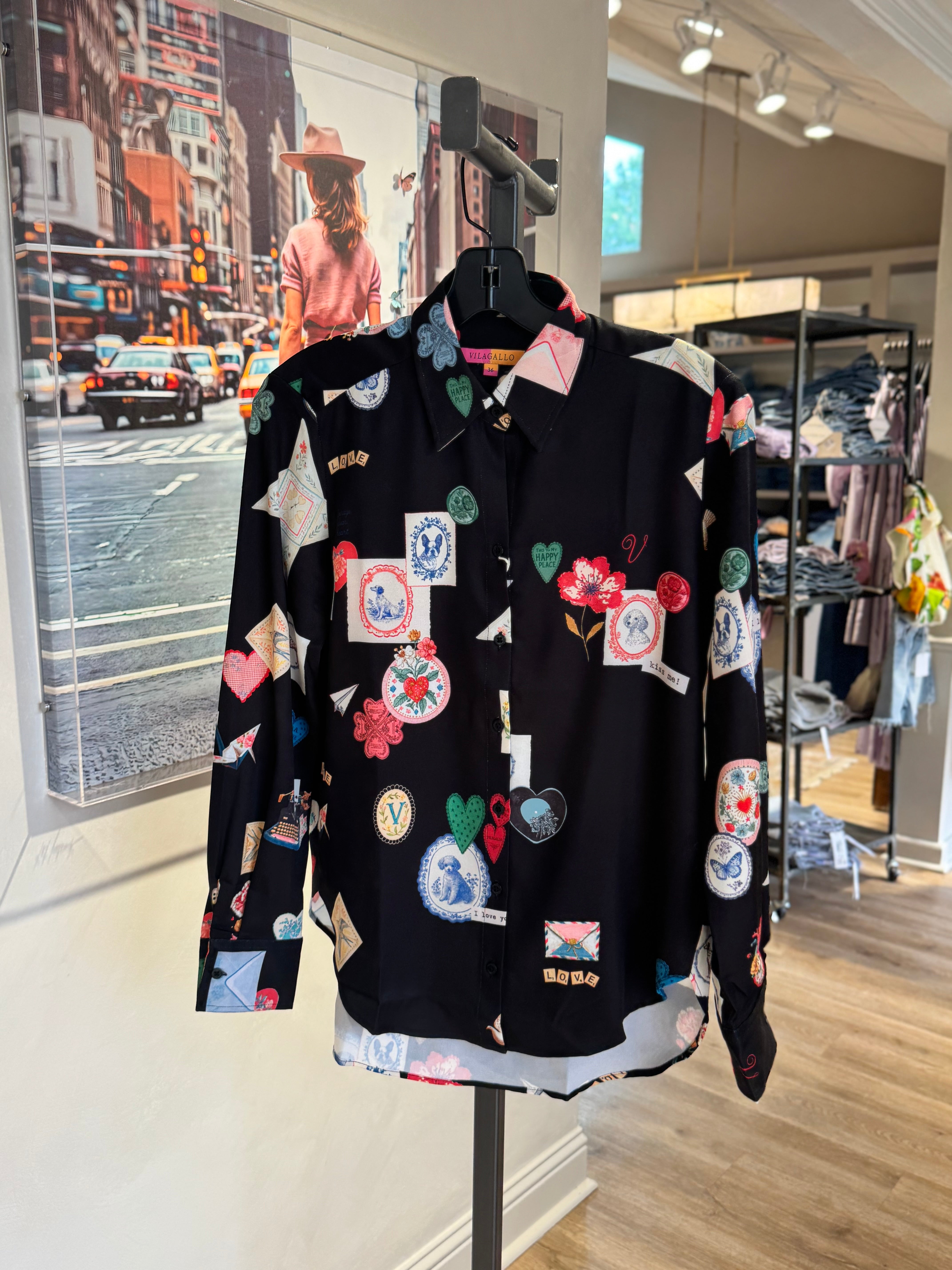 GABY POSTCARD BLOUSE