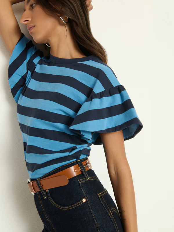 CAMILLE RUFFLE SLEEVE TOP