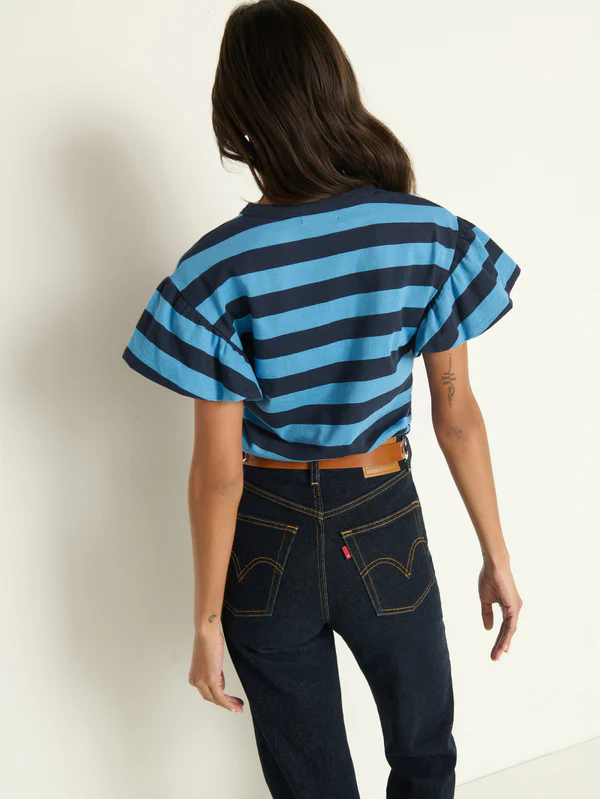 CAMILLE RUFFLE SLEEVE TOP