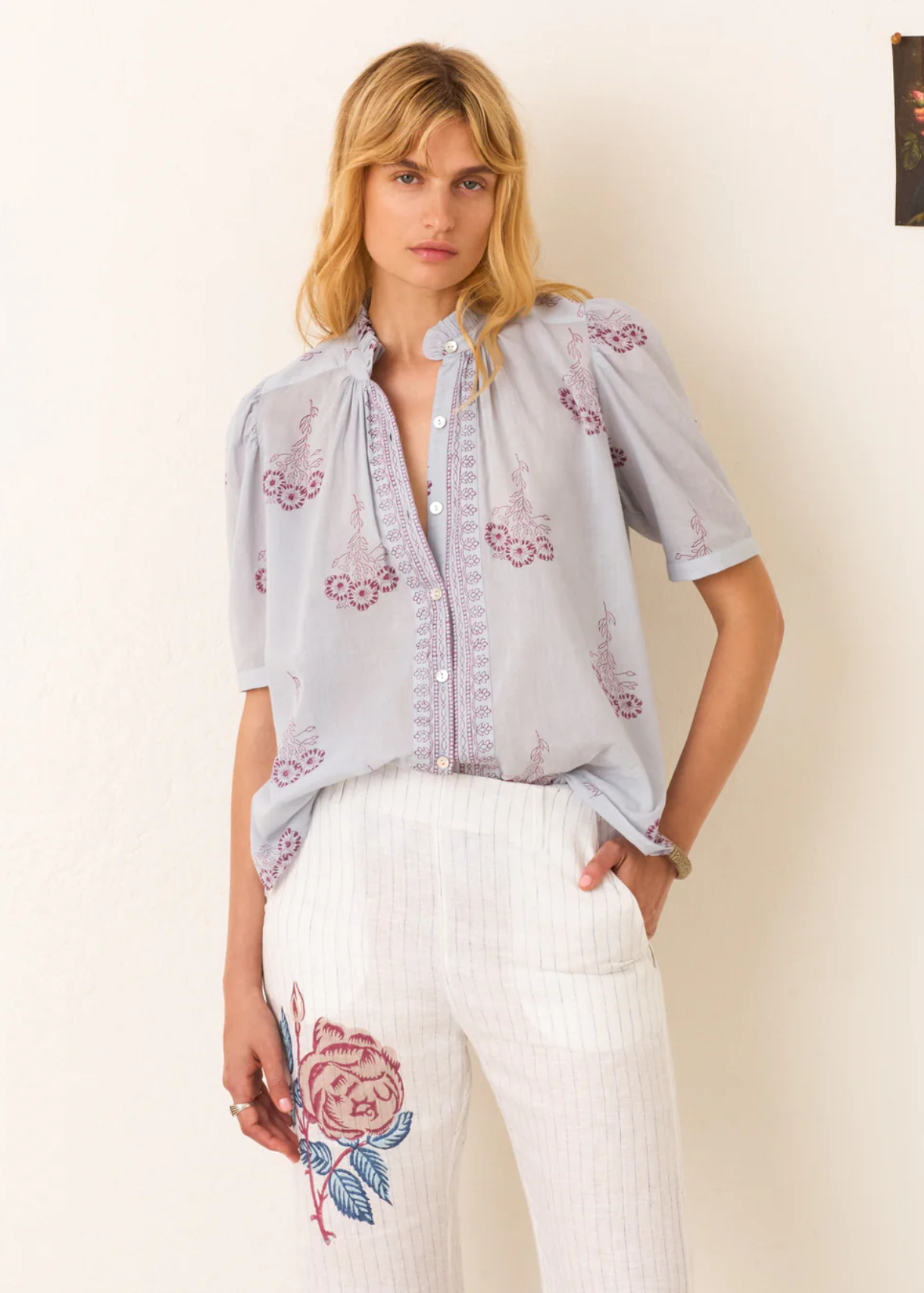 WINN PANSY SKY SHIRT