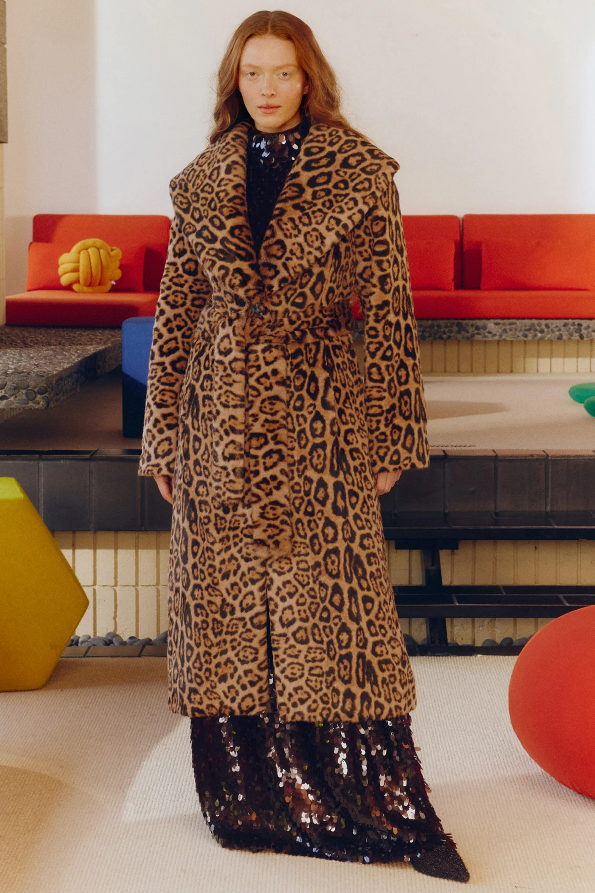 JONES FAUX FUR WRAP COAT