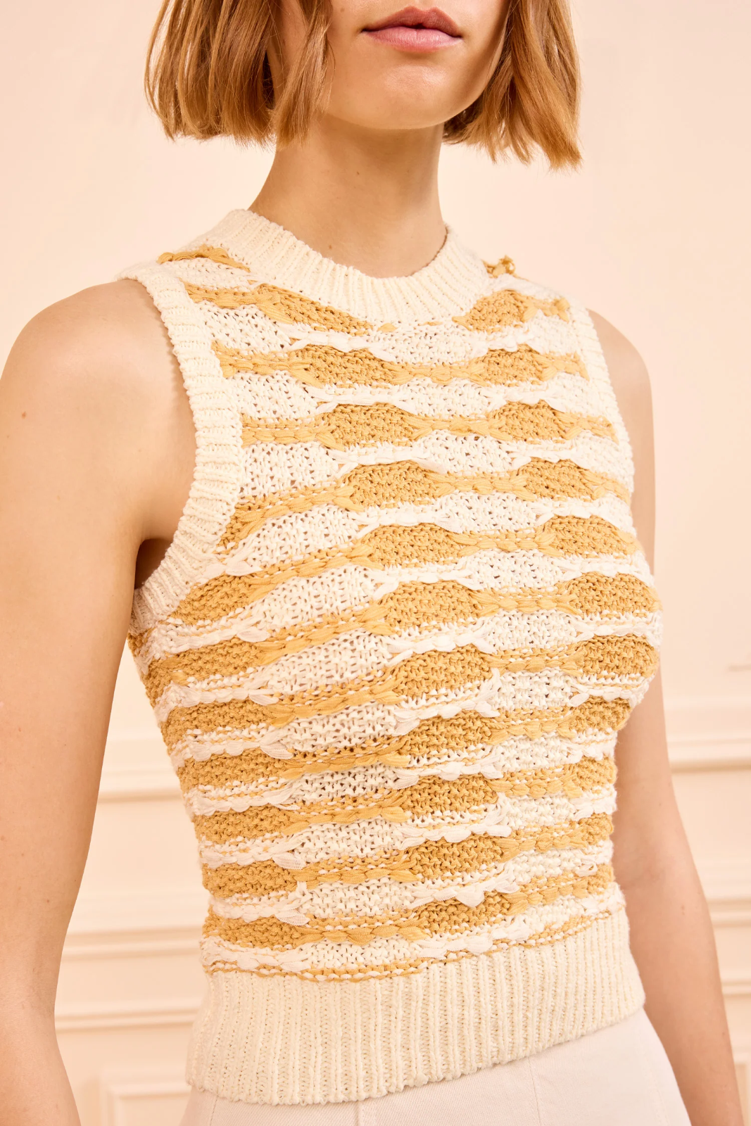 PATRIZIA SLEEVELESS KNIT TOP