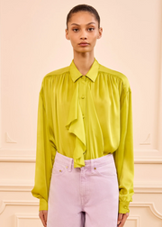GESTURE L/S SILK BLOUSE