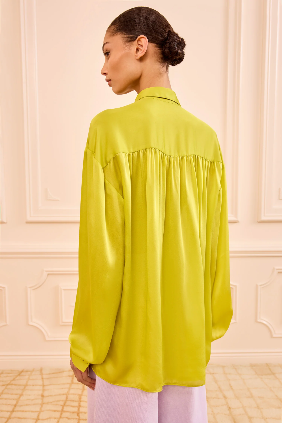 GESTURE L/S SILK BLOUSE