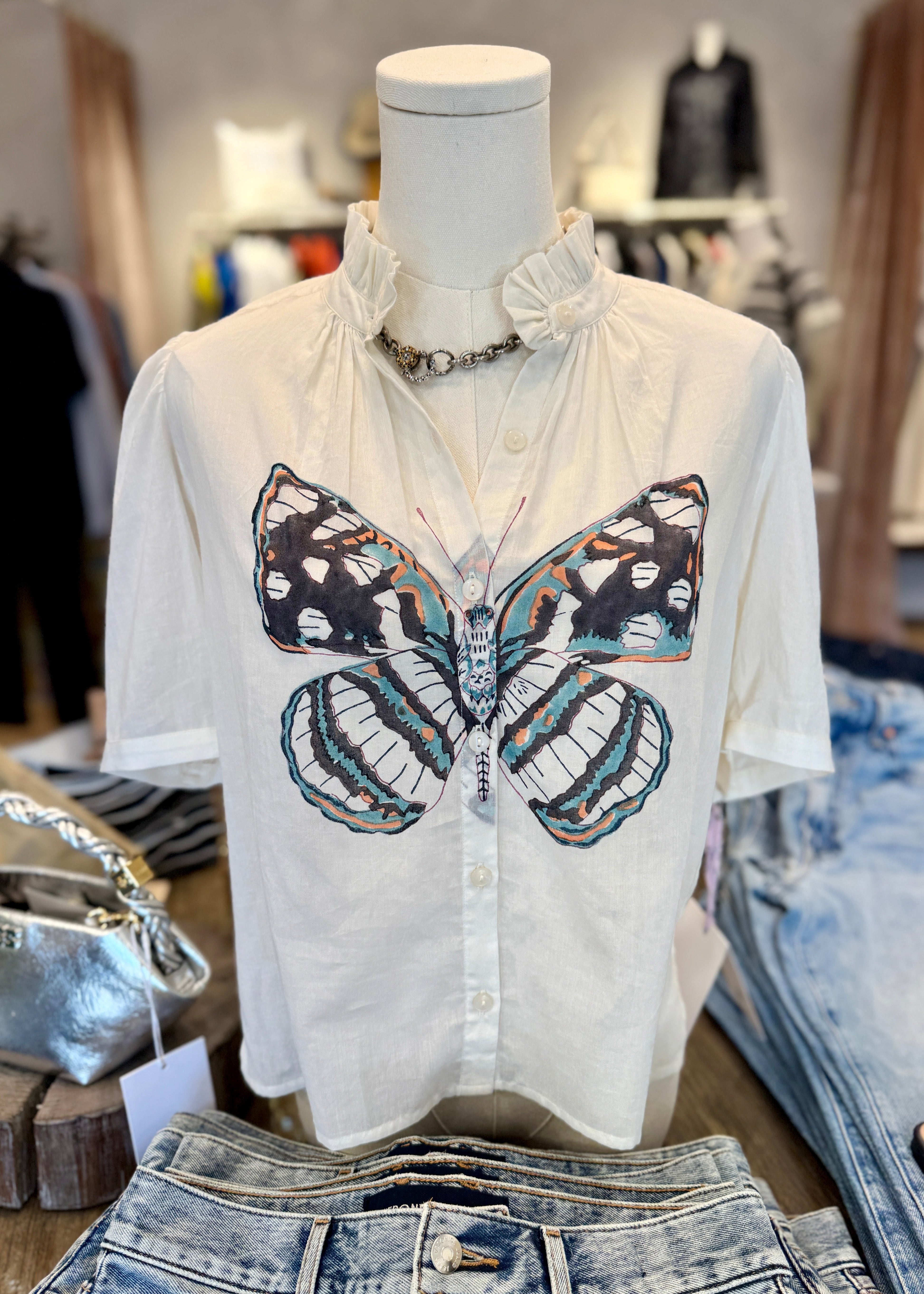 WINN BUTTERFLY GARDEN SHIRT