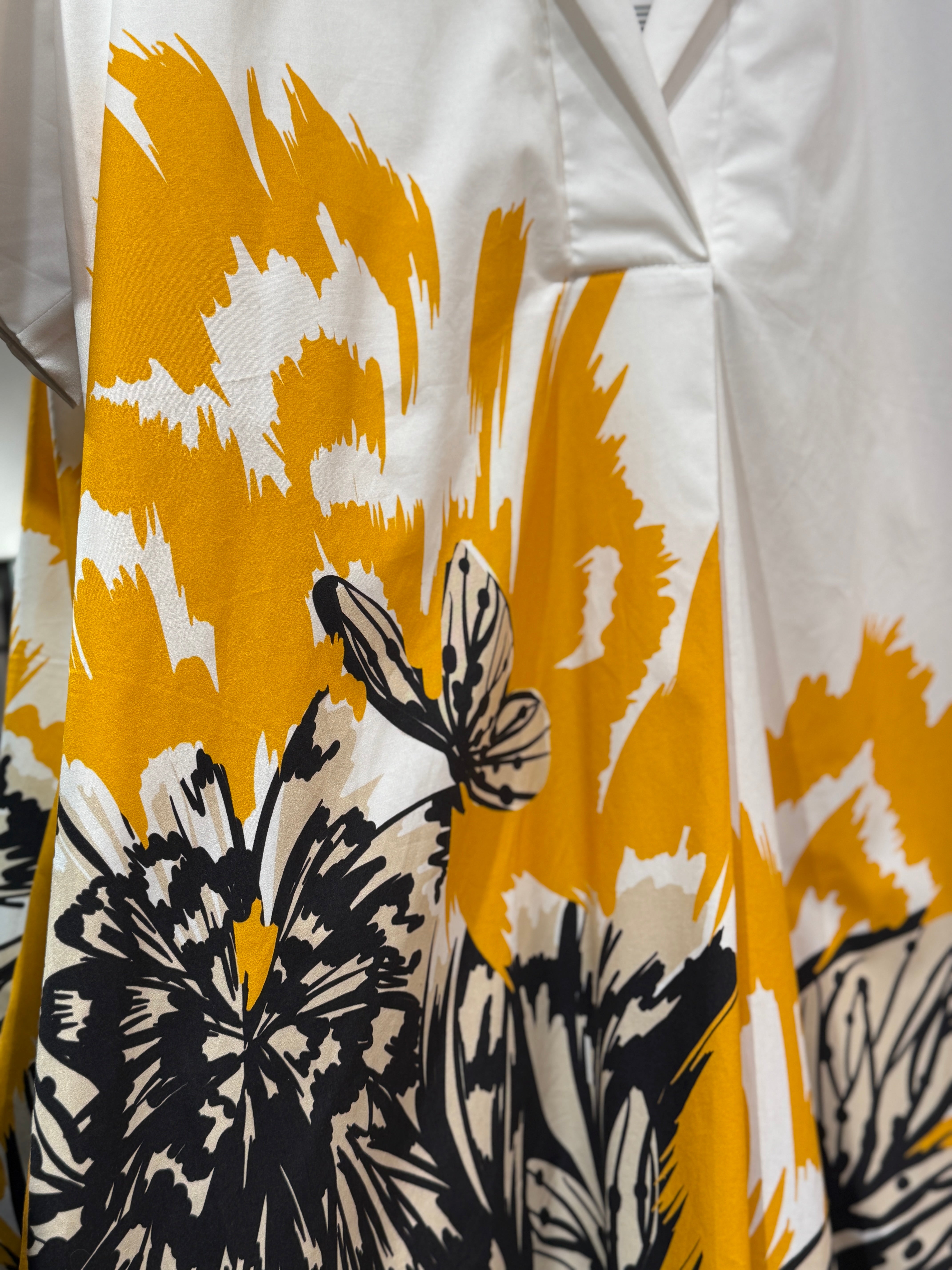 FLORAL SHIRT DRESS