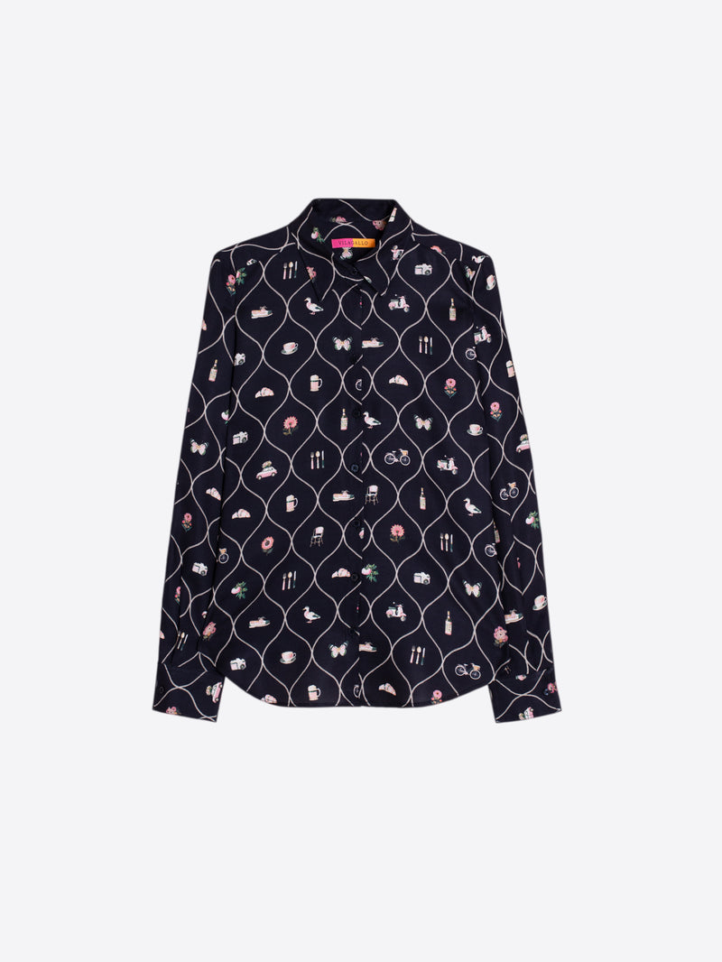 GABY GEOMETRIC BLOUSE