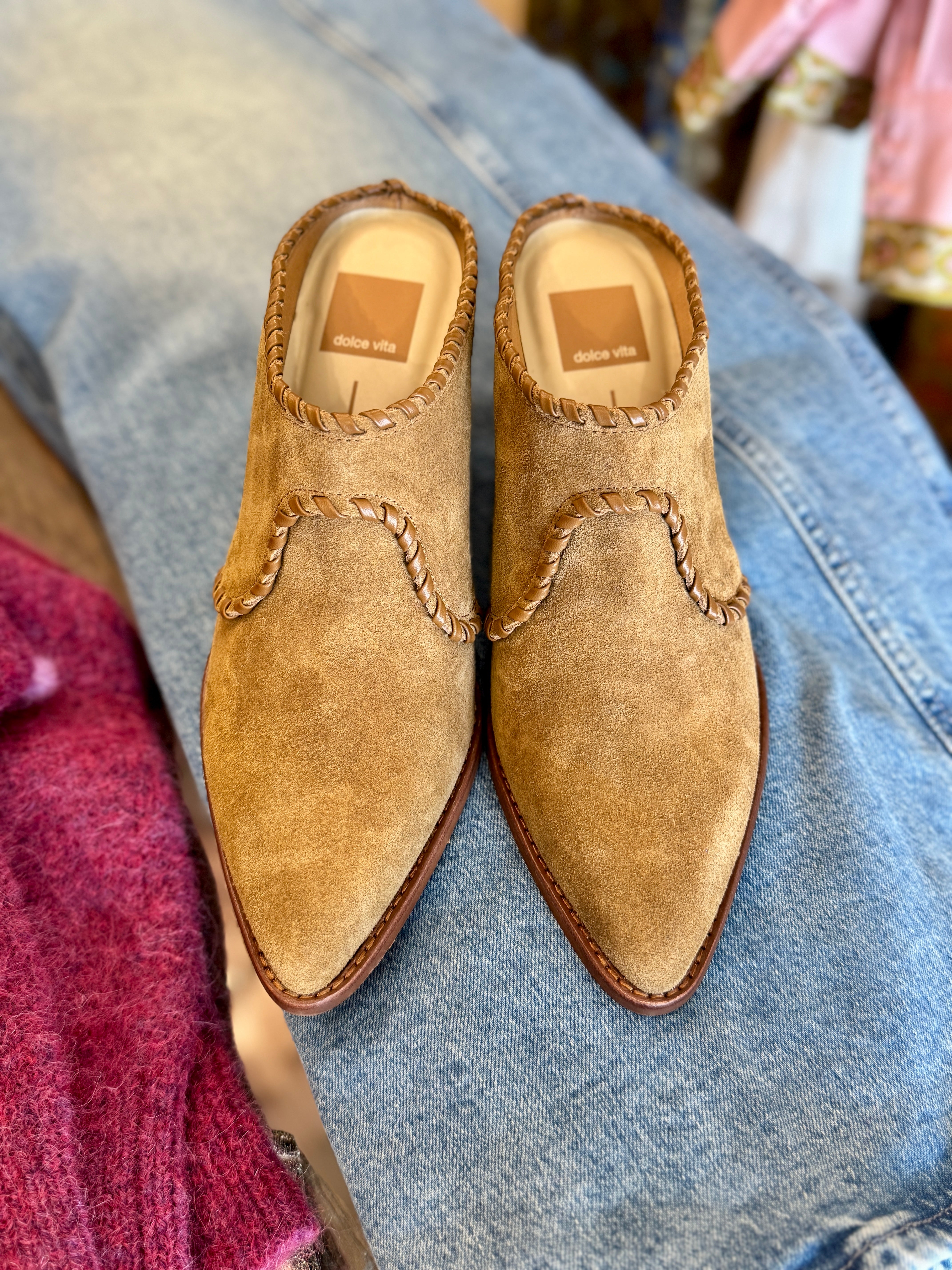 JOLYN SLIP ON SUEDE MULE