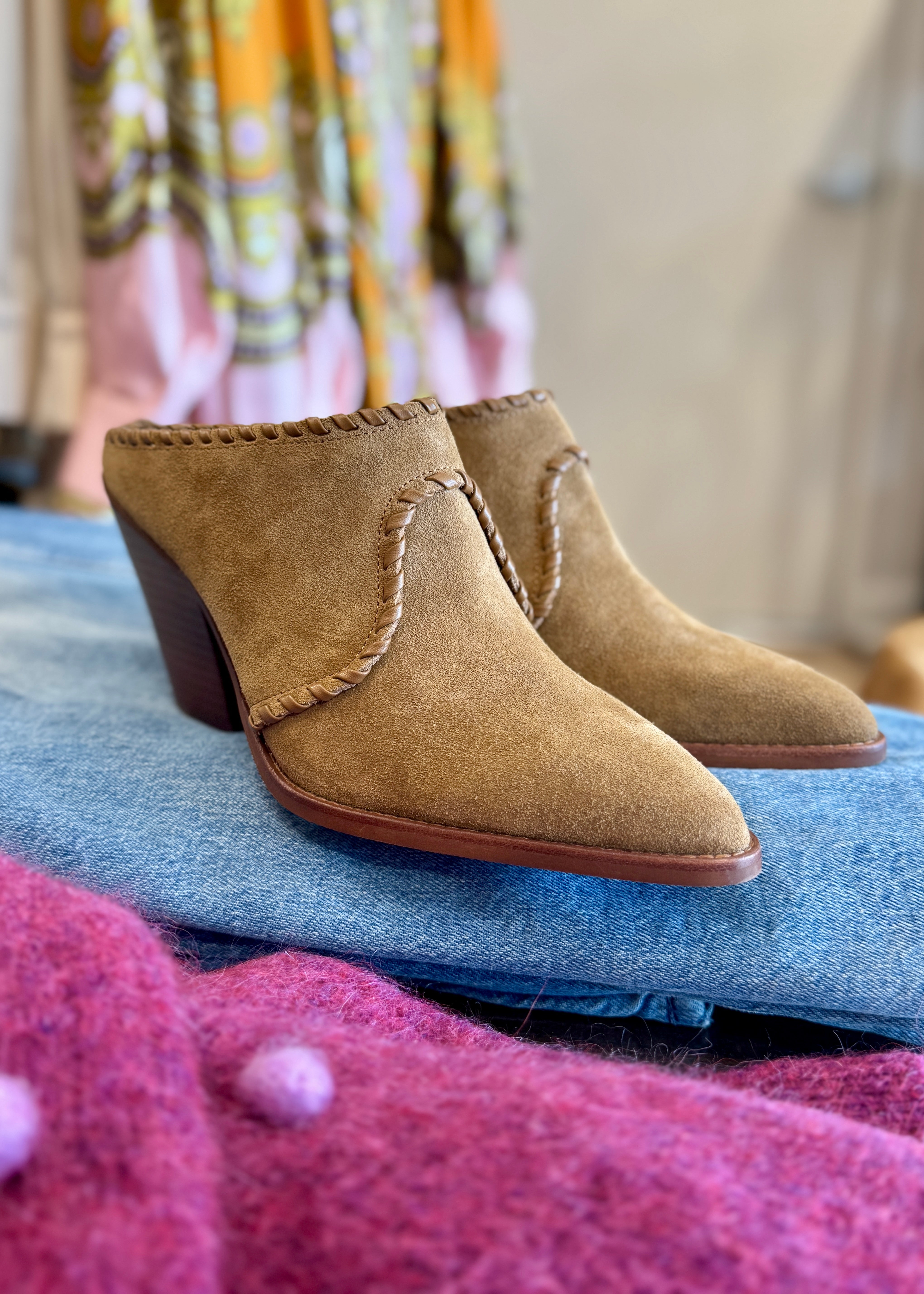 JOLYN SLIP ON SUEDE MULE