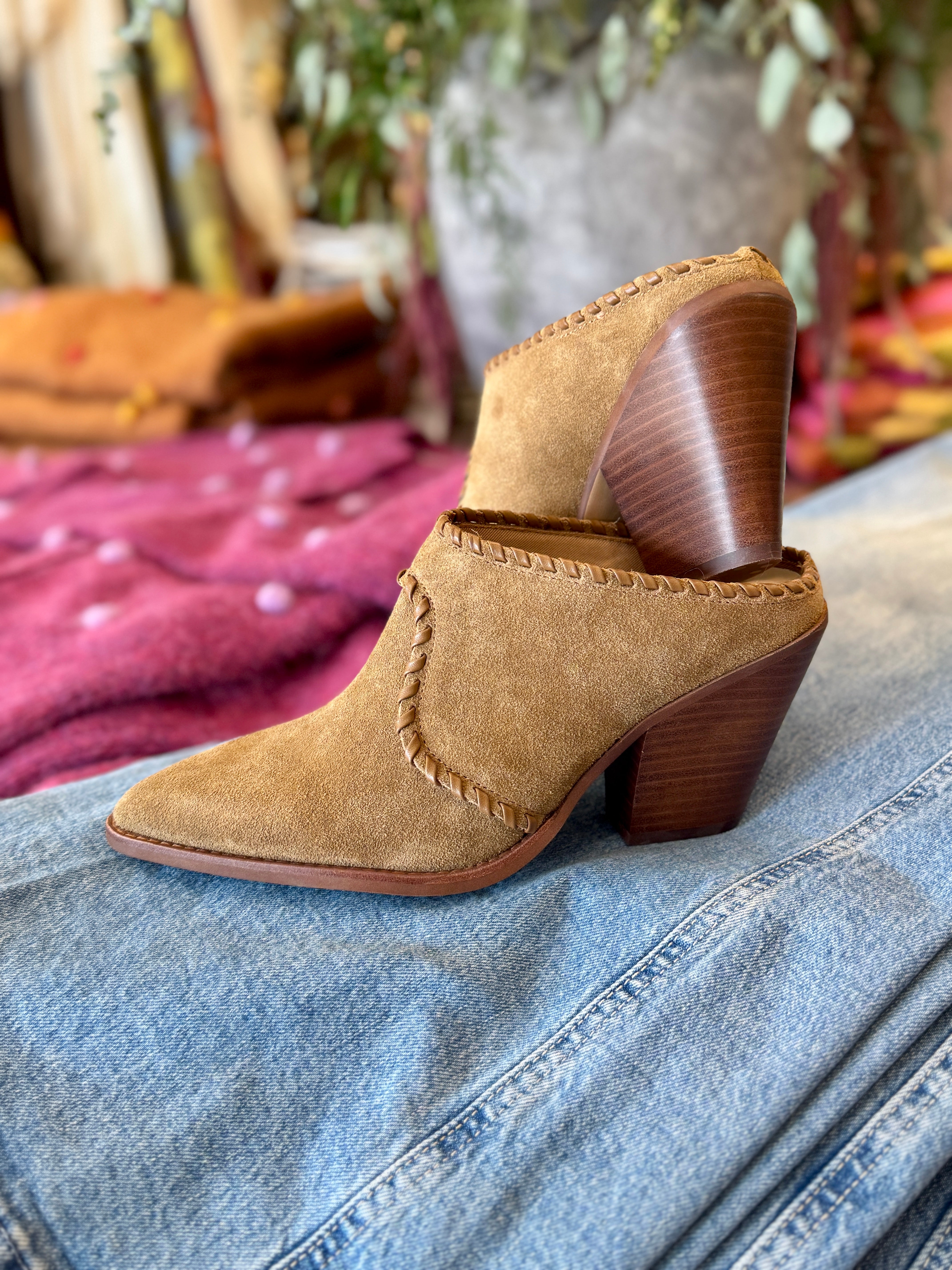 JOLYN SLIP ON SUEDE MULE