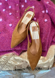 ALENNA POINTED TOE SUEDE SLINGBACK