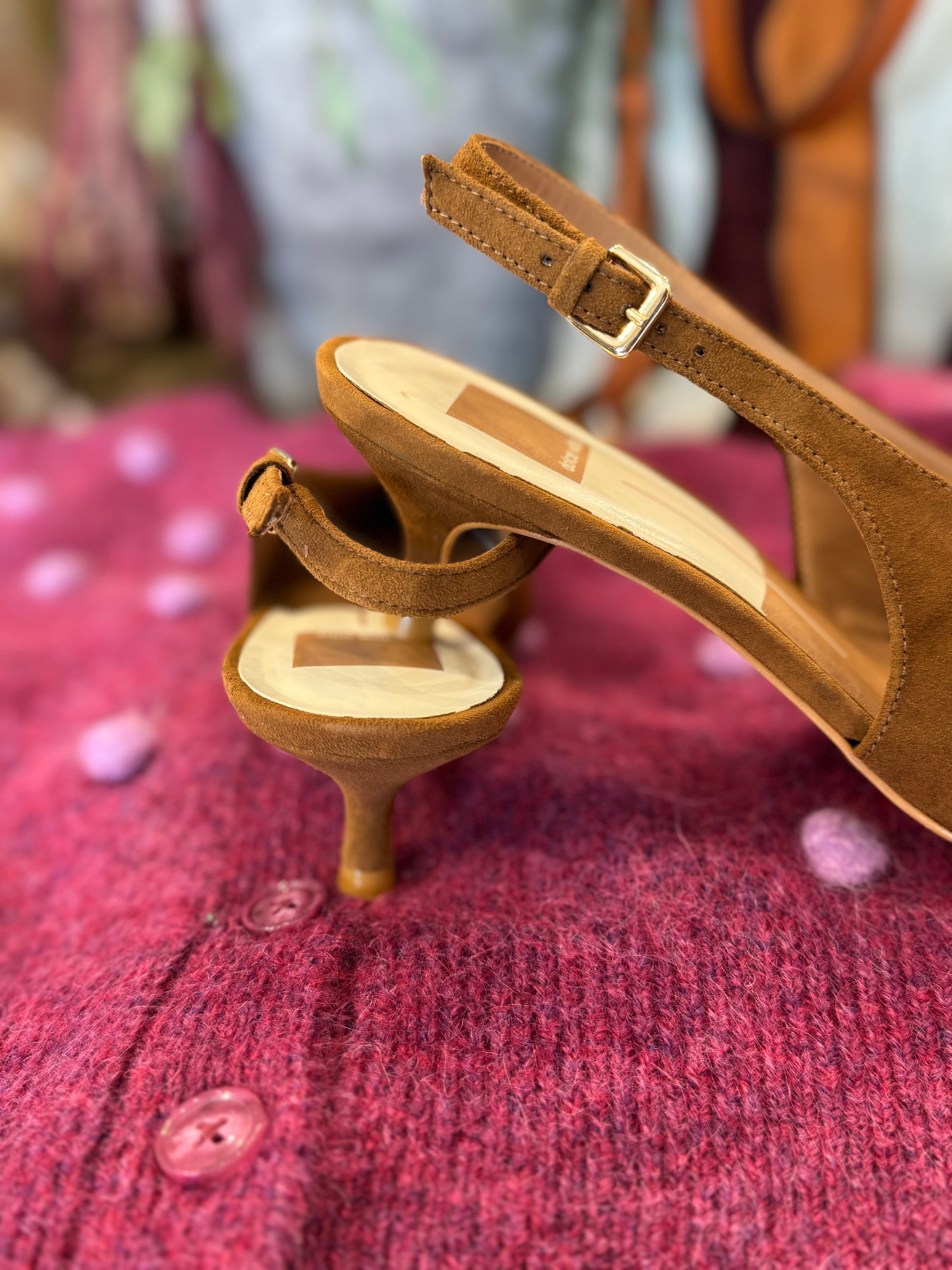 ALENNA POINTED TOE SUEDE SLINGBACK