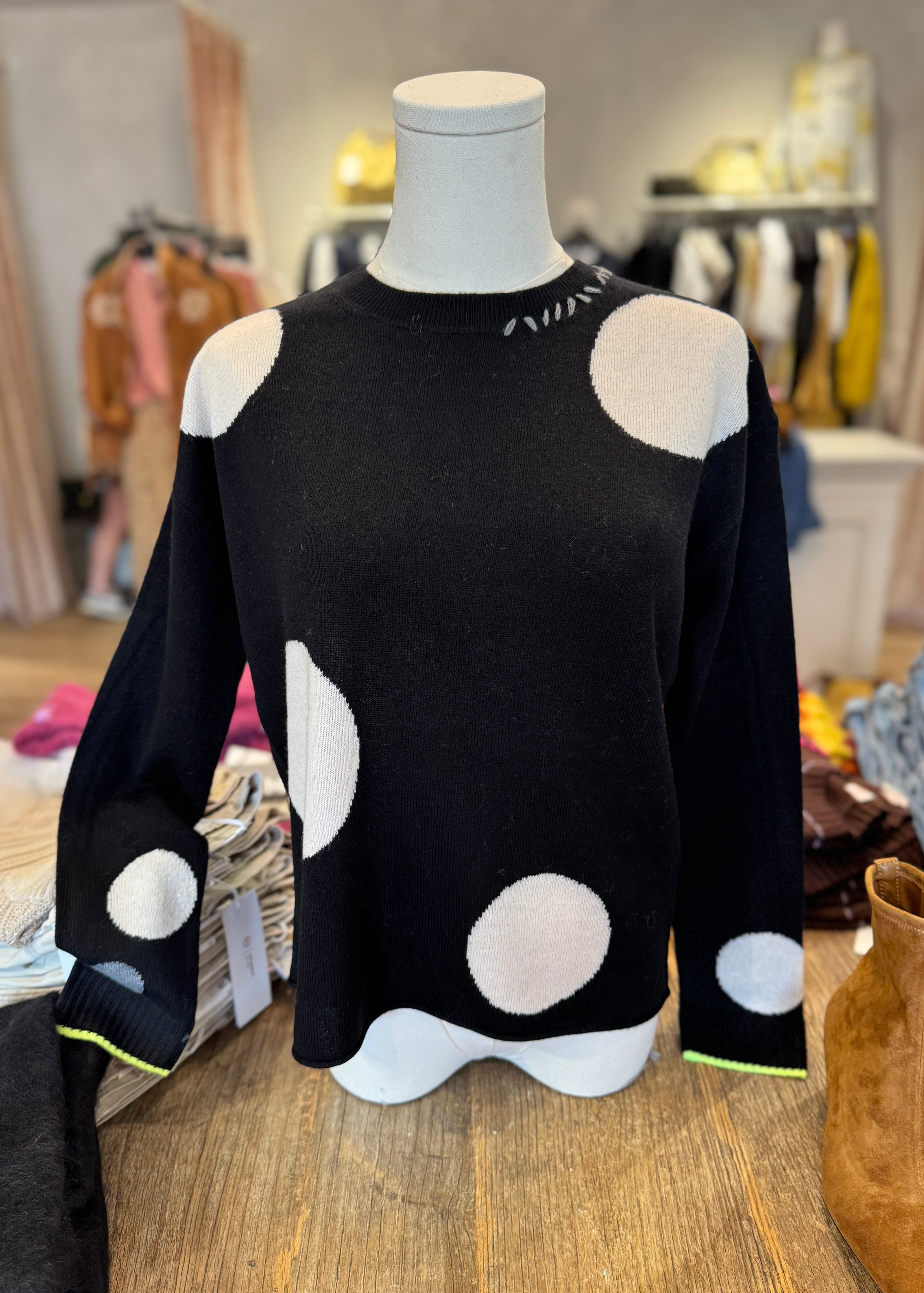HOT FOR DOTS SWEATER