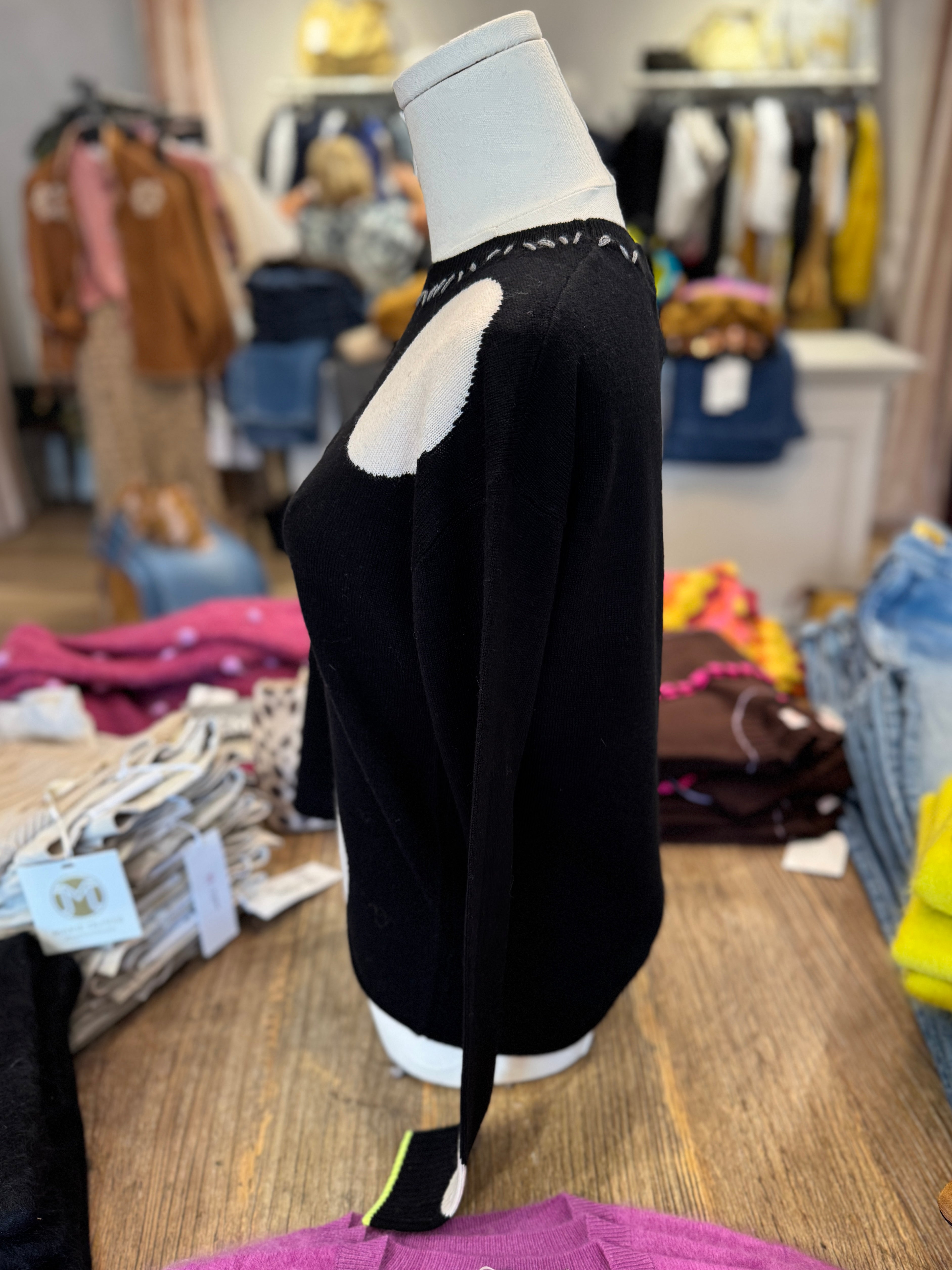 HOT FOR DOTS SWEATER