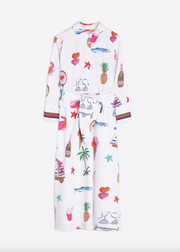 CAMISERO LAZO PATTERNED DRESS