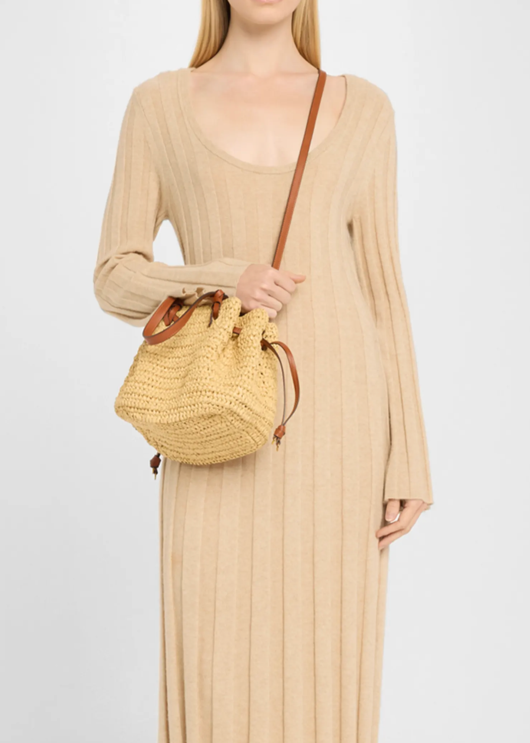 GIO RAFFIA CROSSBODY NATURAL