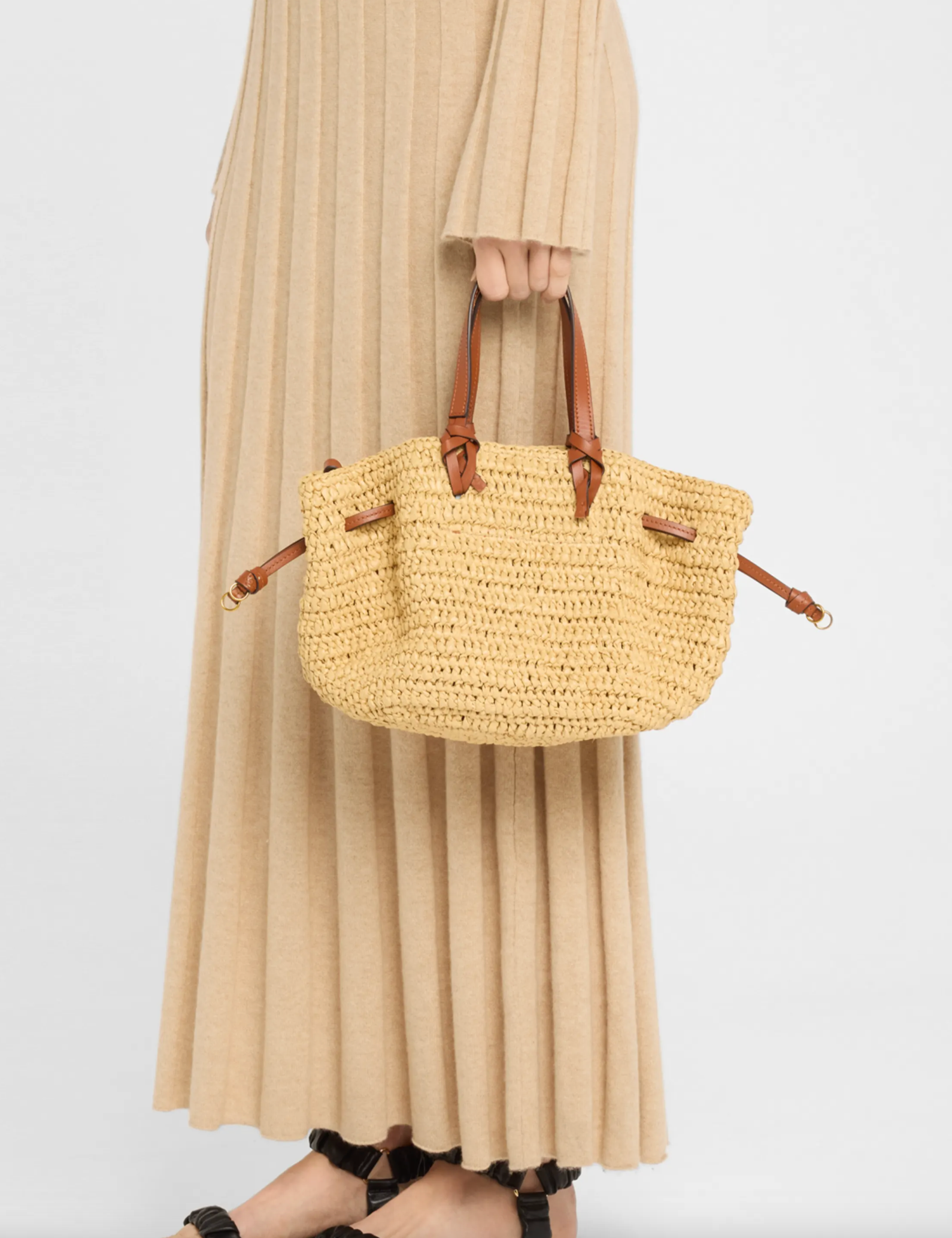 GIO RAFFIA CROSSBODY NATURAL