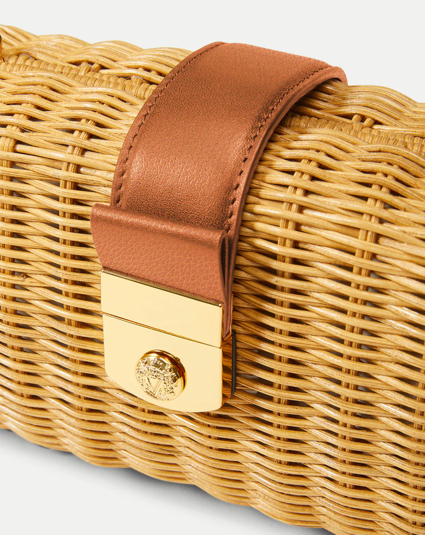 LOCK BOX CLUTCH NATURAL/HAZELWOOD