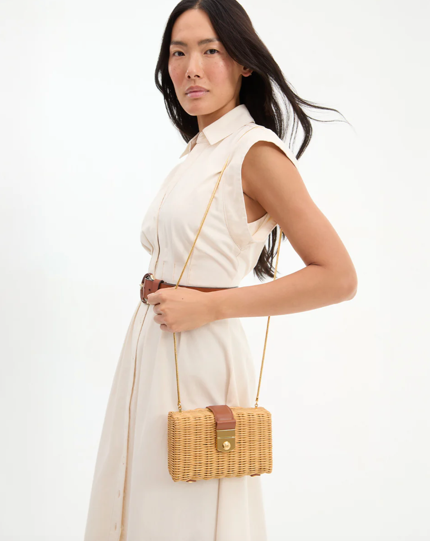 LOCK BOX CLUTCH NATURAL/HAZELWOOD