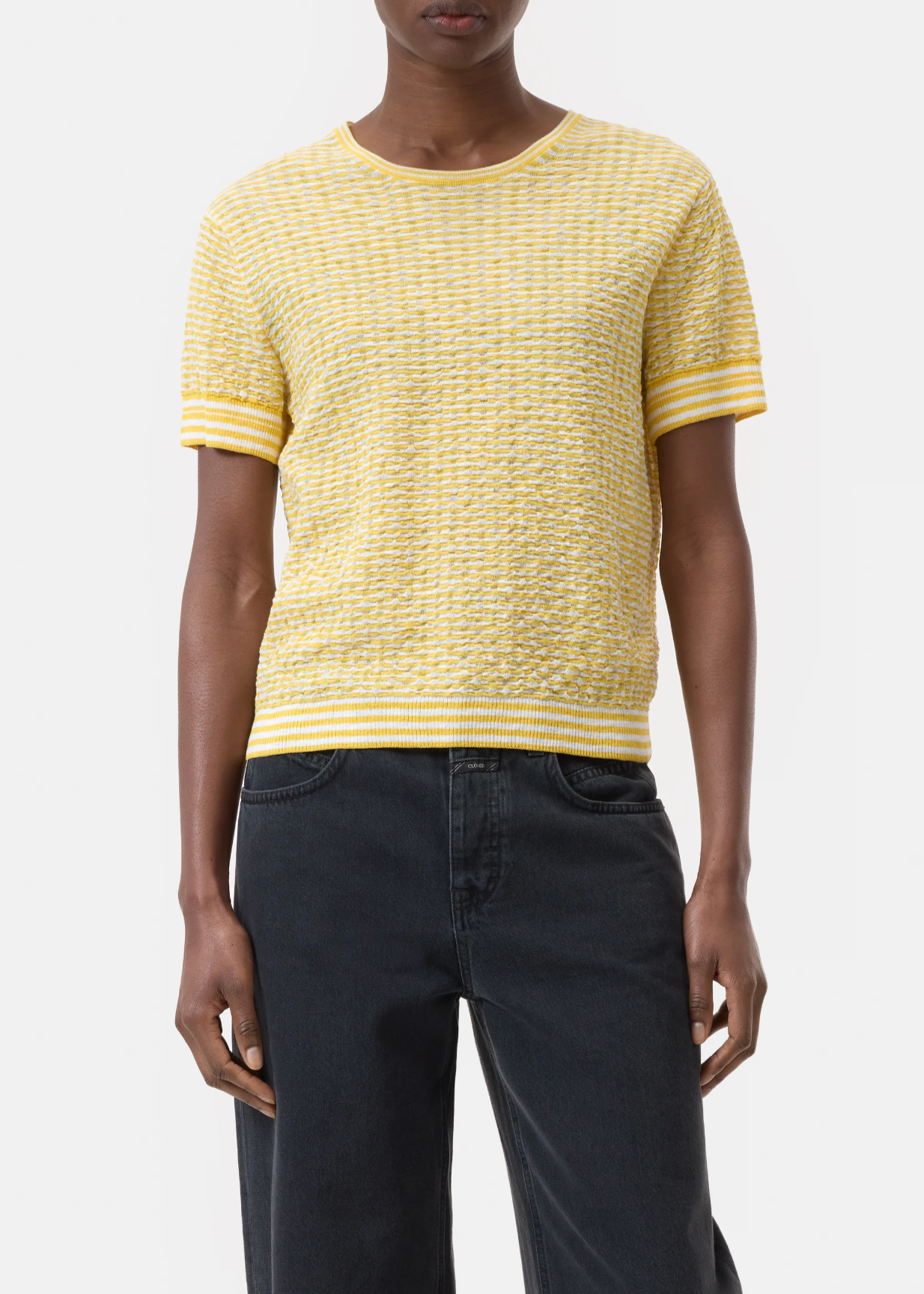 SEERSUCKER CREW NECK