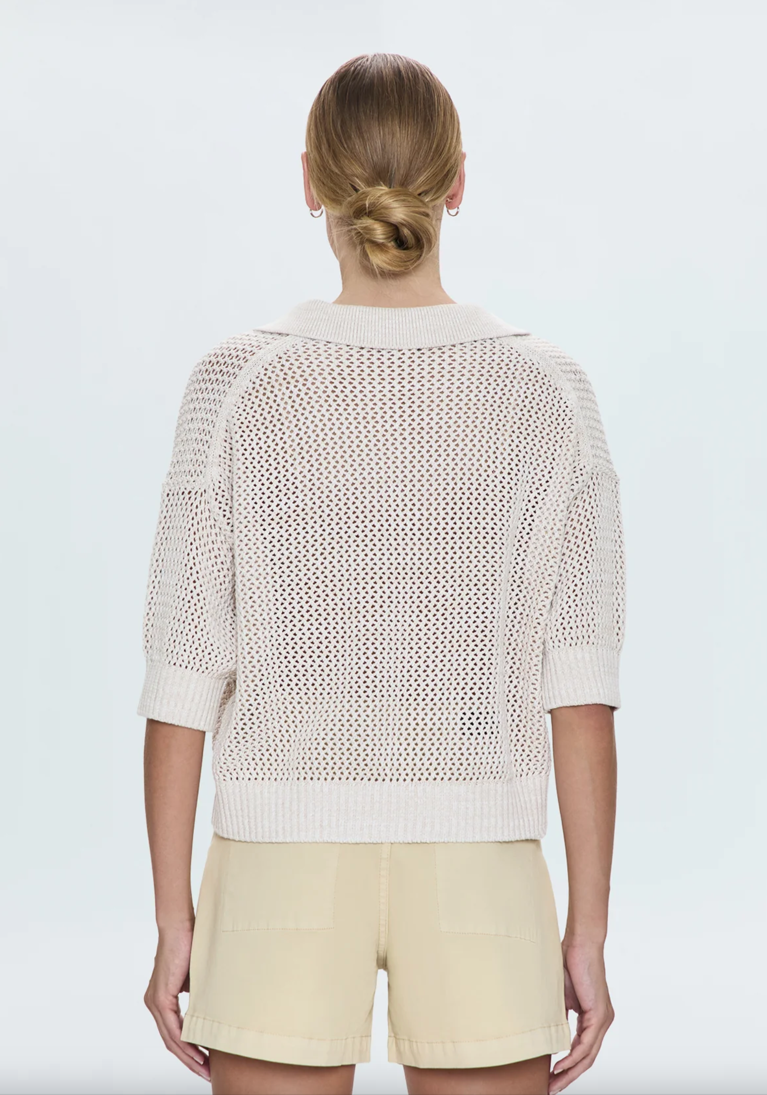 EMMA OPEN KNIT POLO