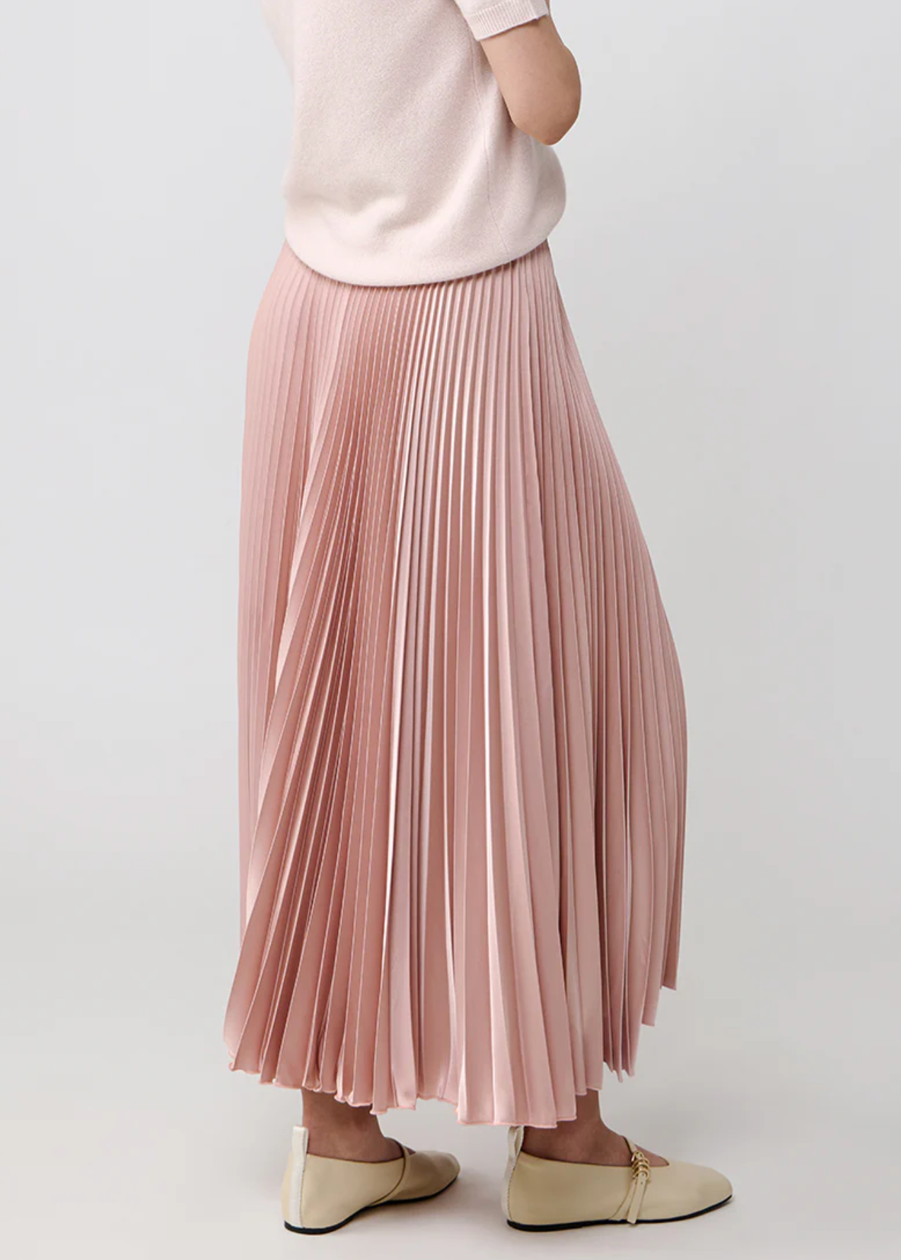 BENEDETTO SATIN SKIRT MIDI