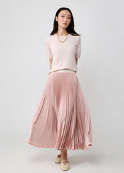 BENEDETTO SATIN SKIRT MIDI