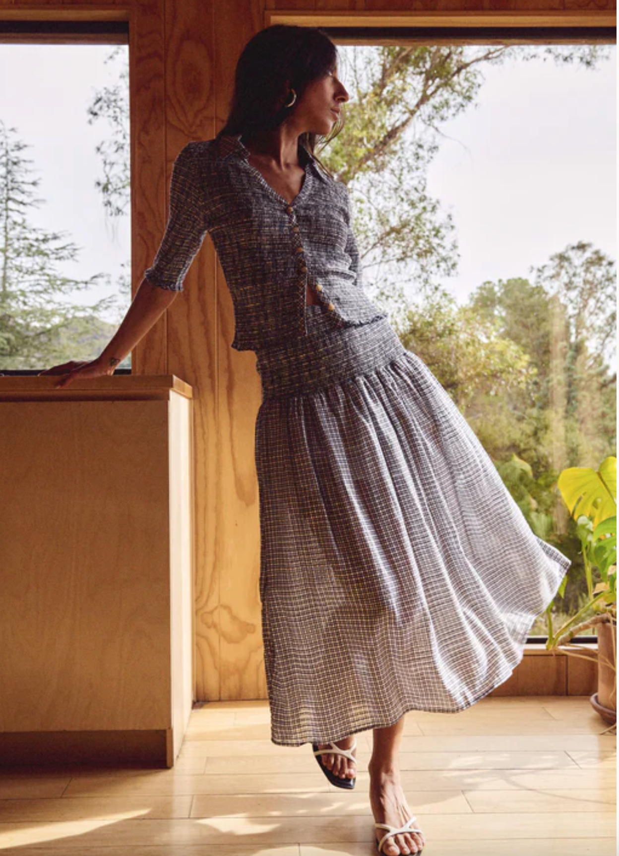 SUMMER SMOCKED SKIRT
