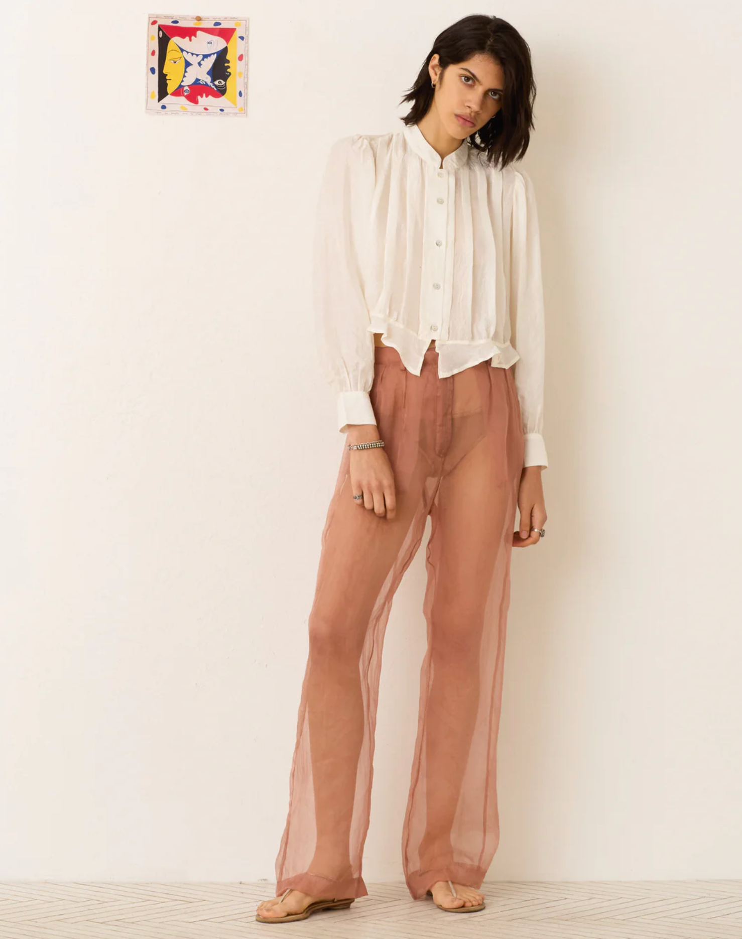 RYLAND PEARL SILK SHIRT