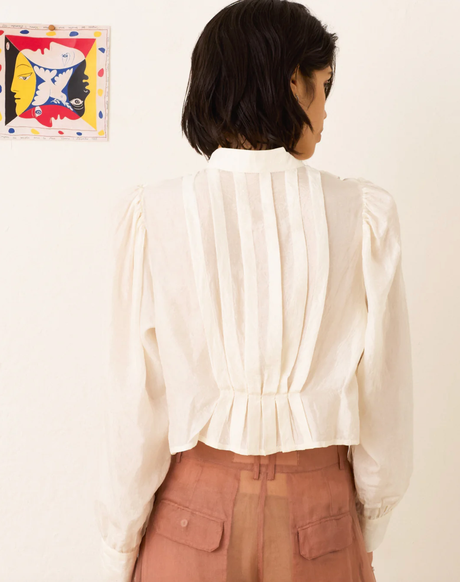 RYLAND PEARL SILK SHIRT