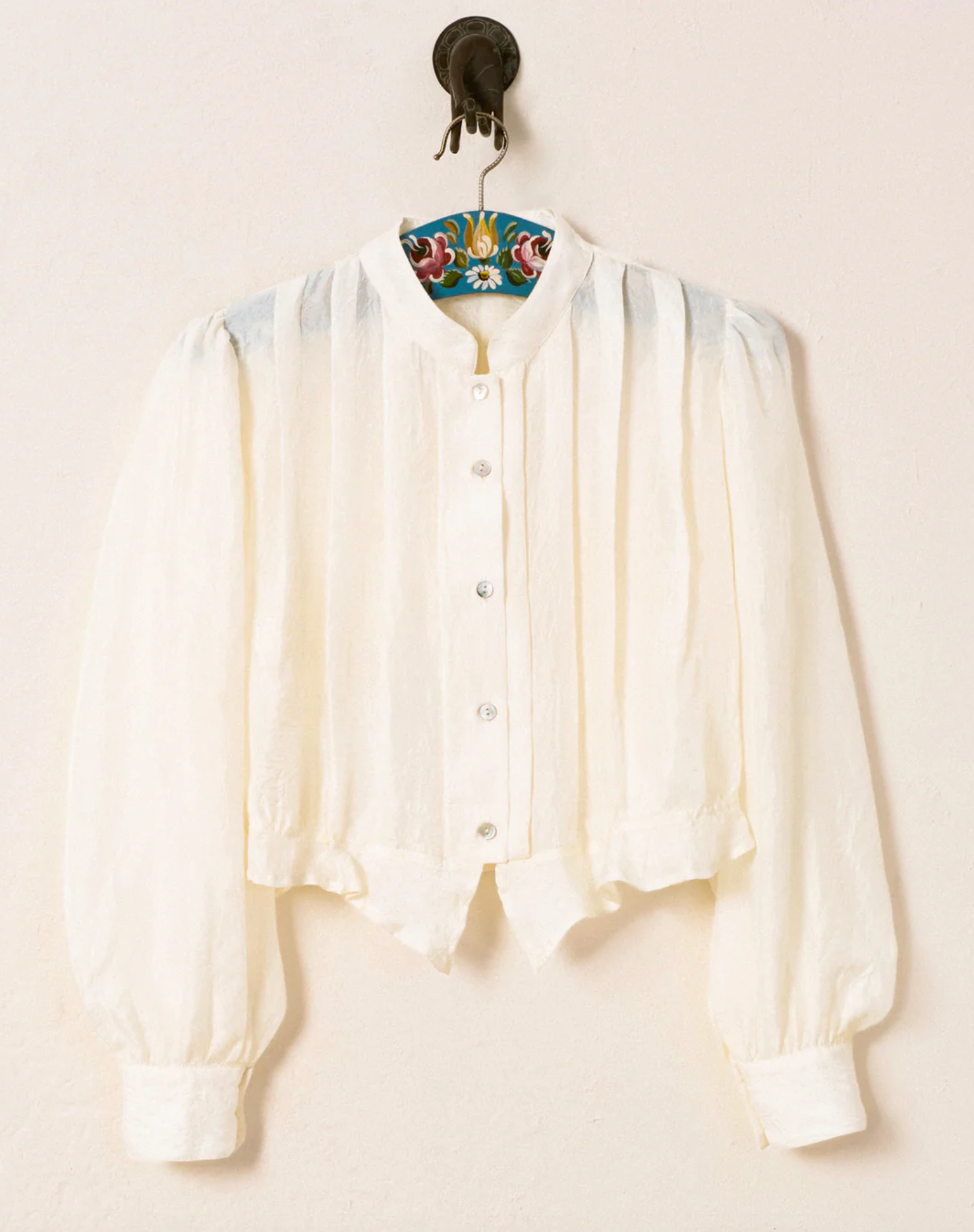 RYLAND PEARL SILK SHIRT