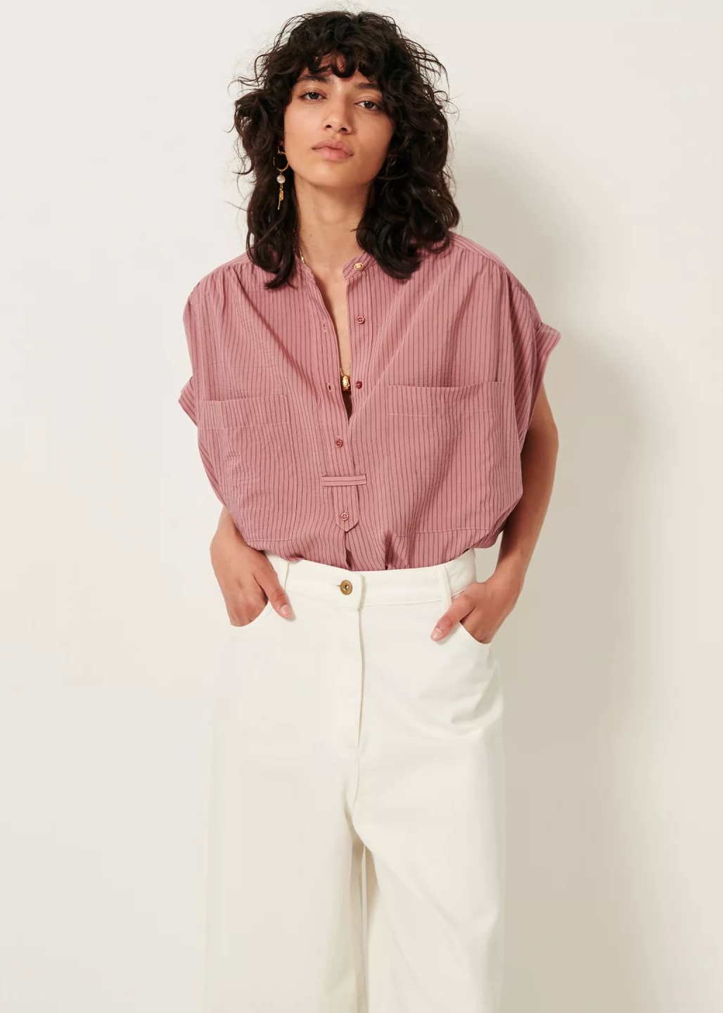 CAMILLE SLEEVELESS SHIRT