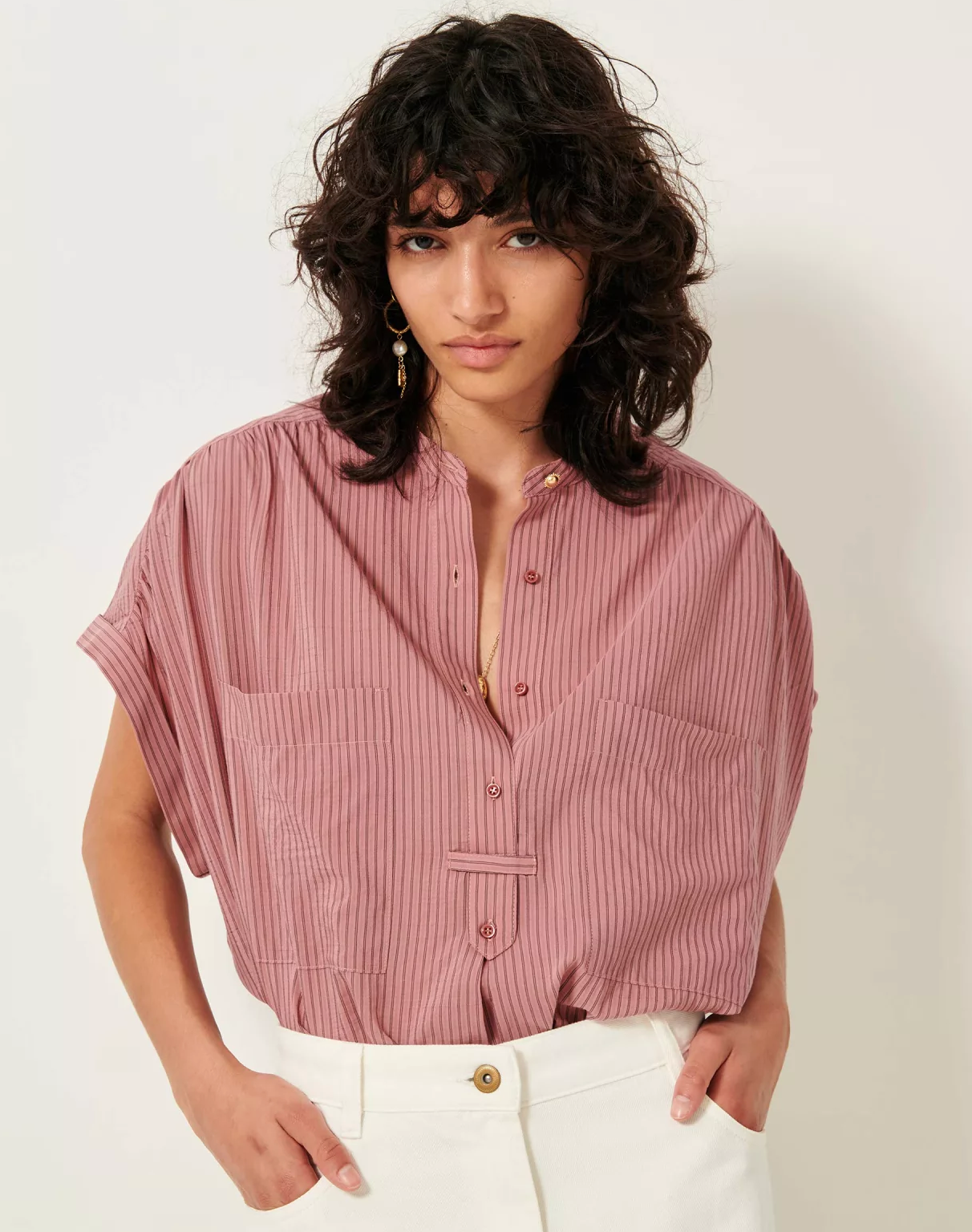 CAMILLE SLEEVELESS SHIRT