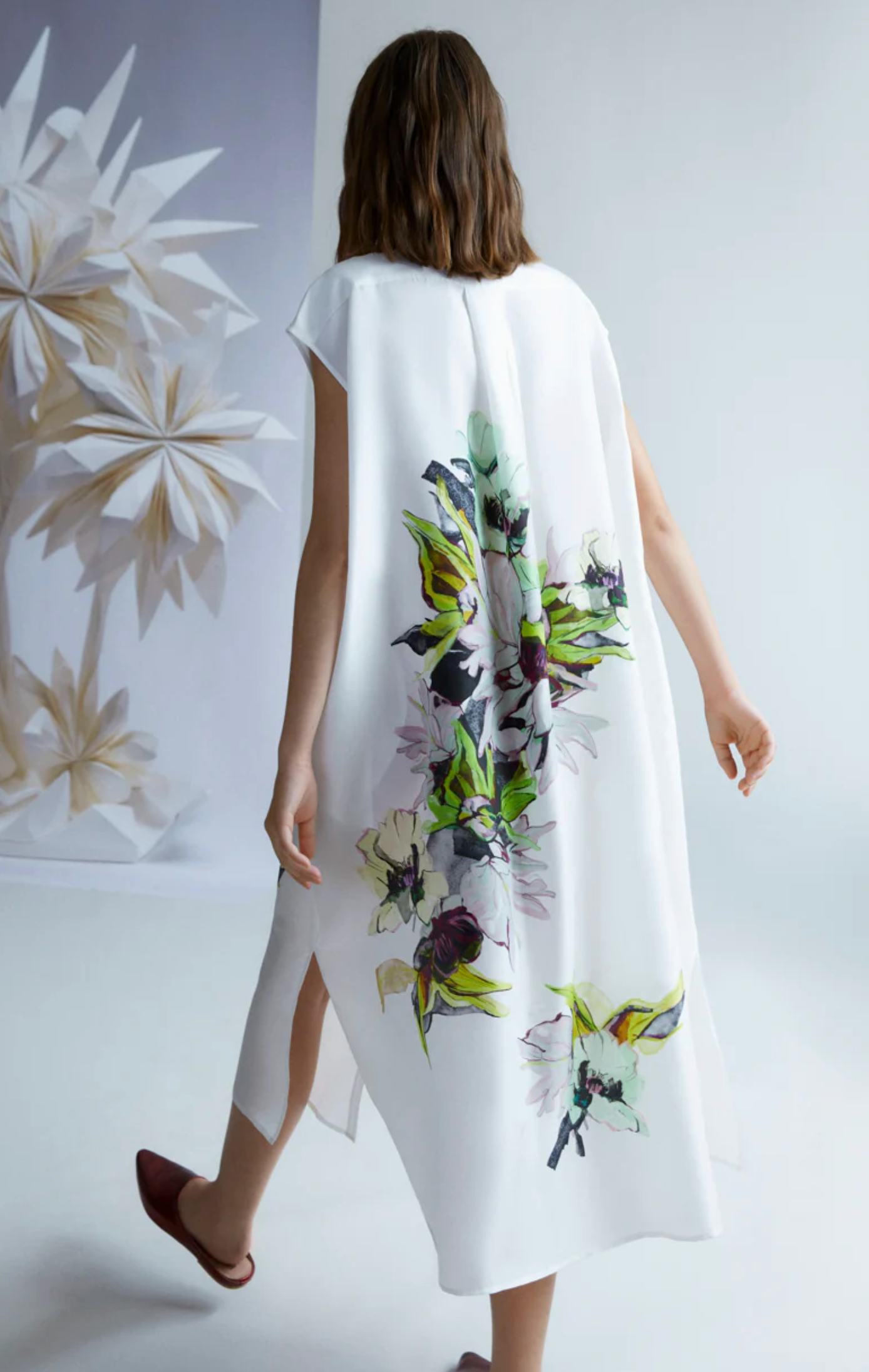 SILK SHIRT DRESS