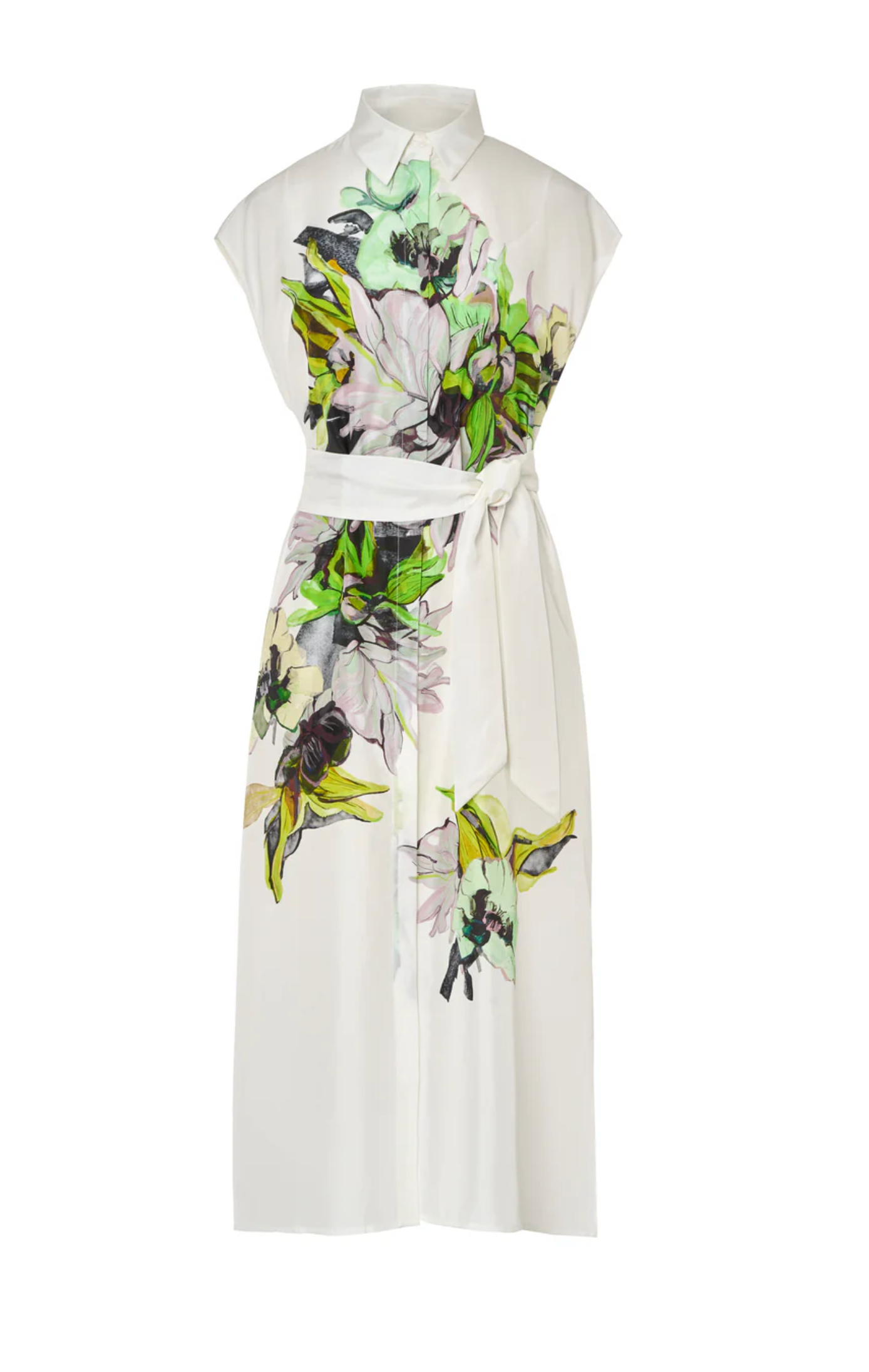 SILK SHIRT DRESS