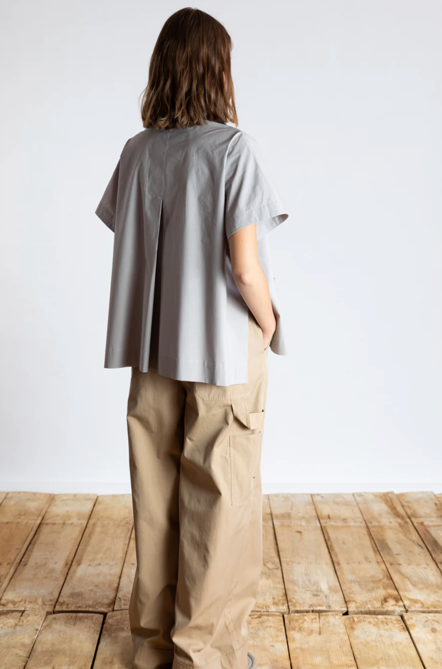 SQUARE CUT EMBELLISHED SHIRT