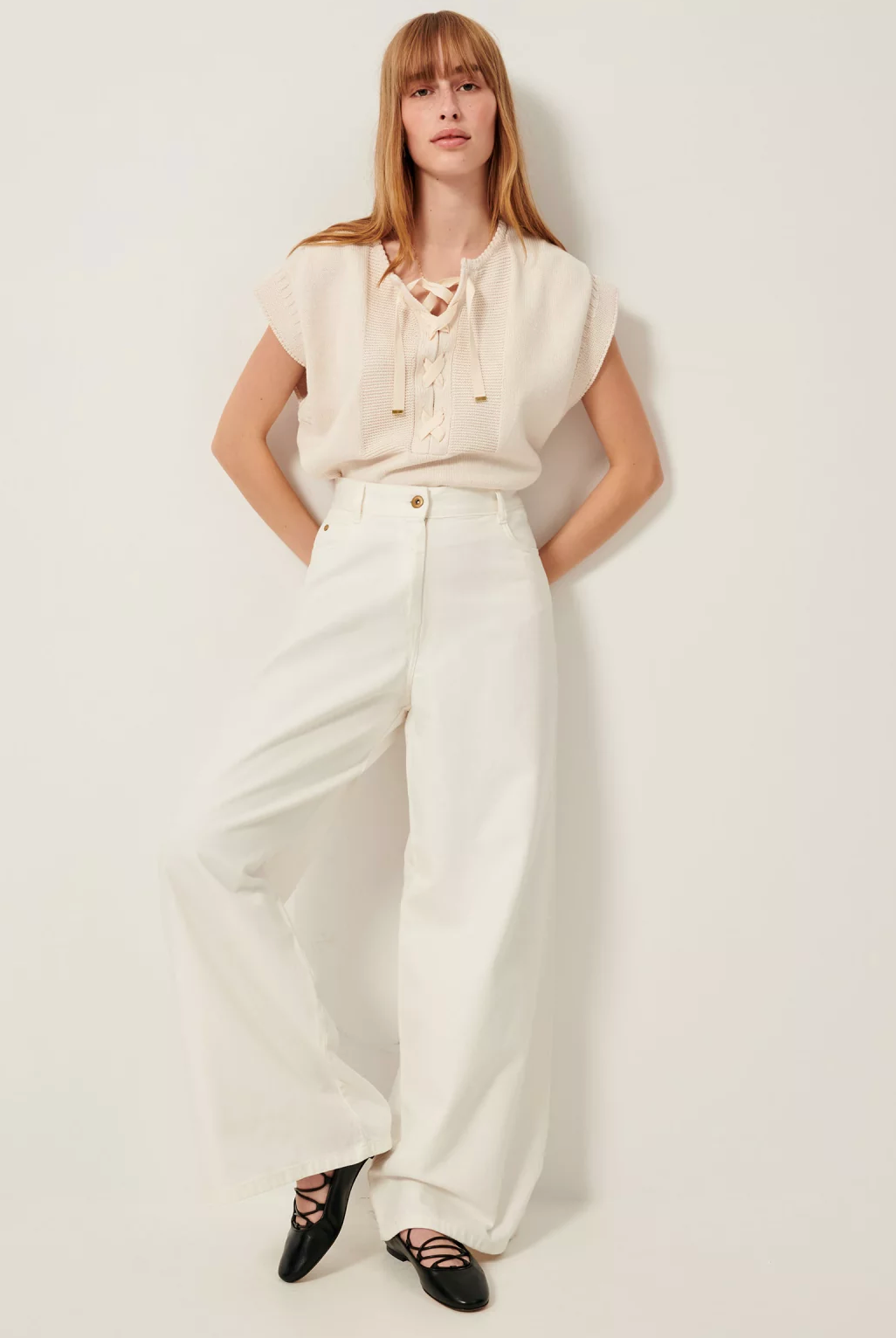 ODYSSEE LACED SLEEVELESS JUMPER