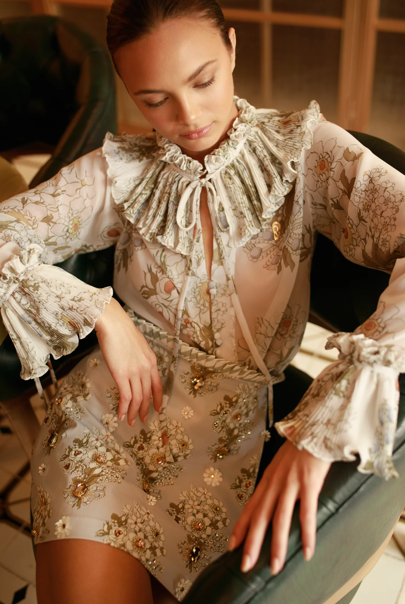 FLORAL VINTAGE BLOUSE