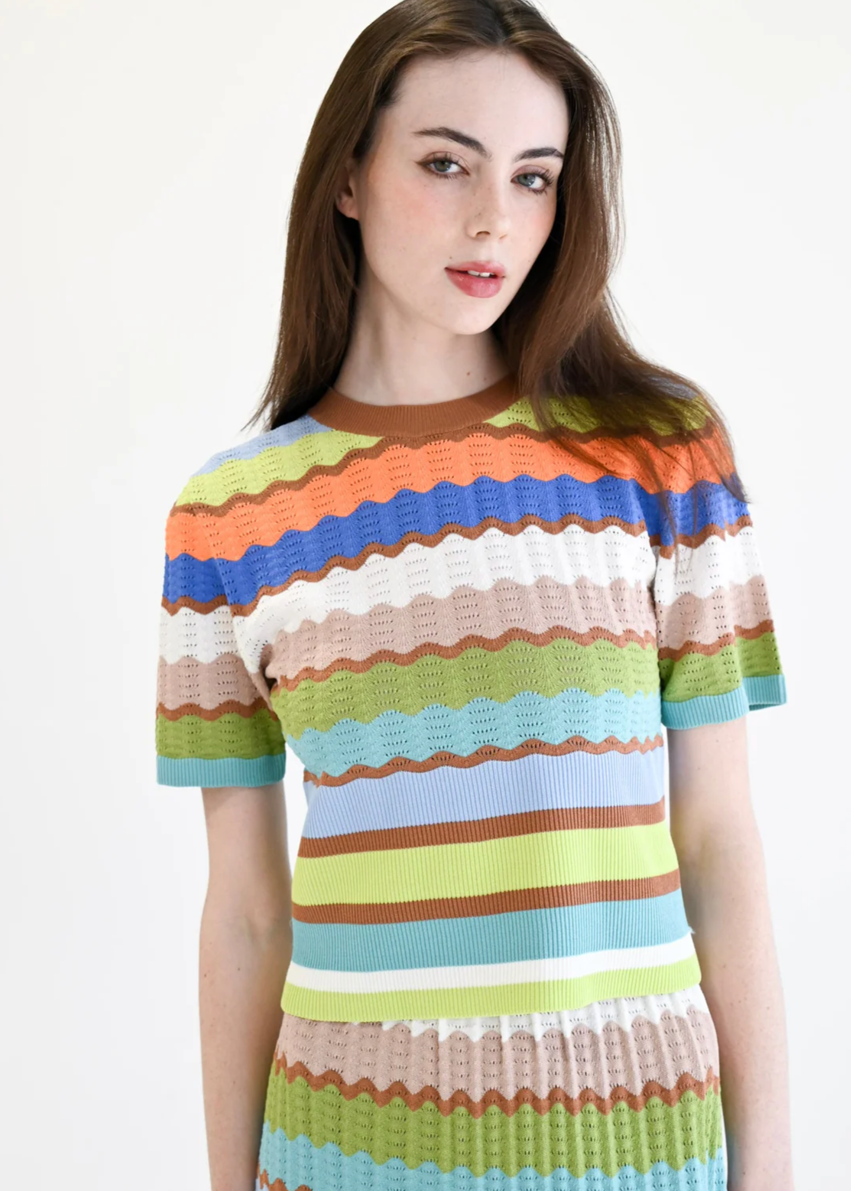 EYELET CROCHET SWEATER