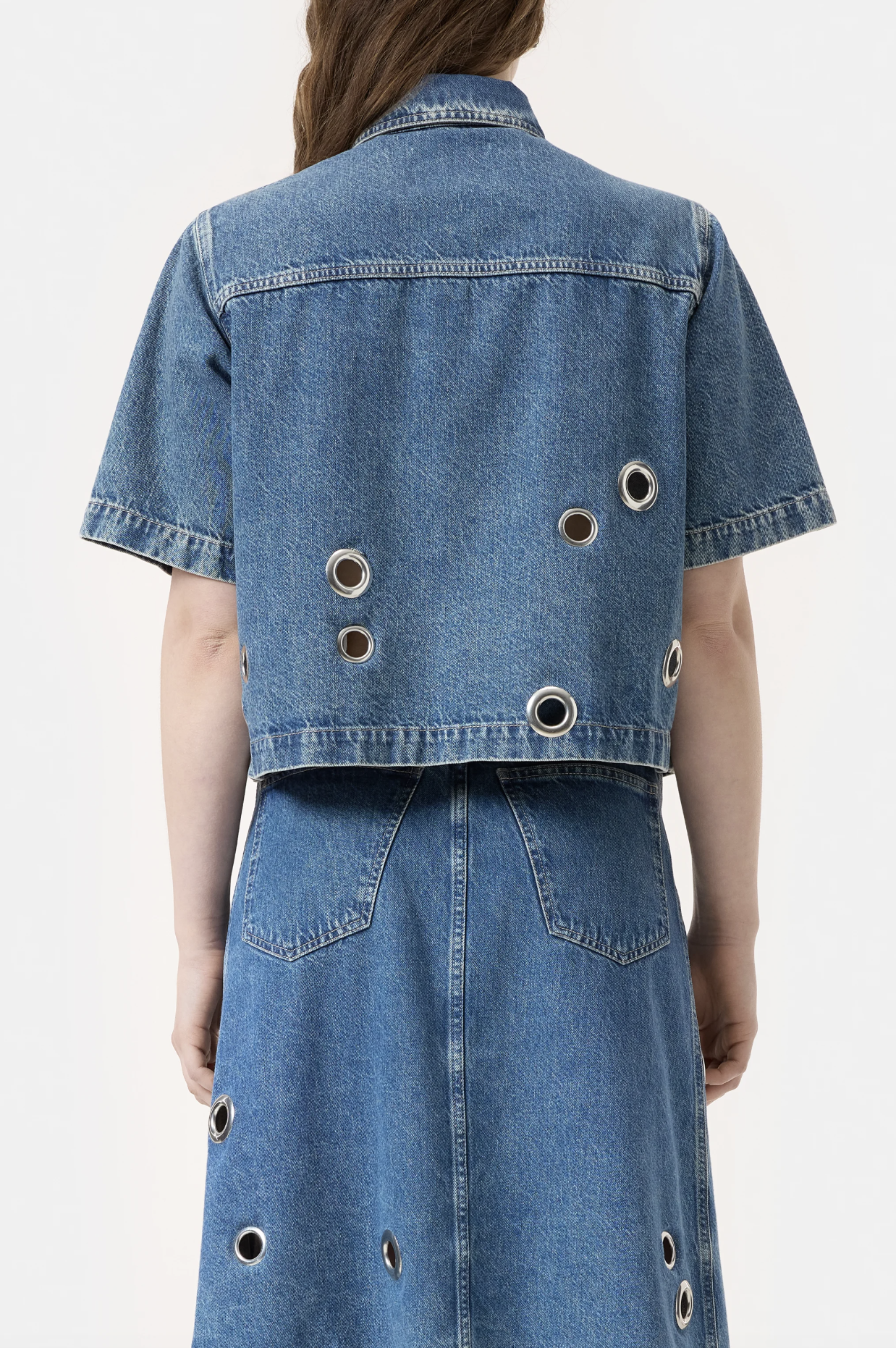 SHORT SLEEVE DENIM SHIRT