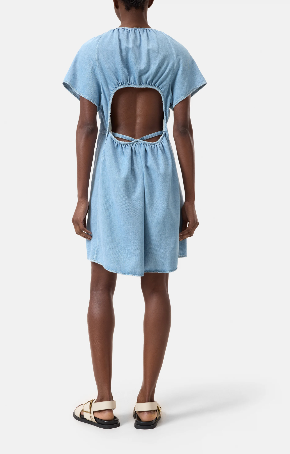 SHORT GATHERED DRESS