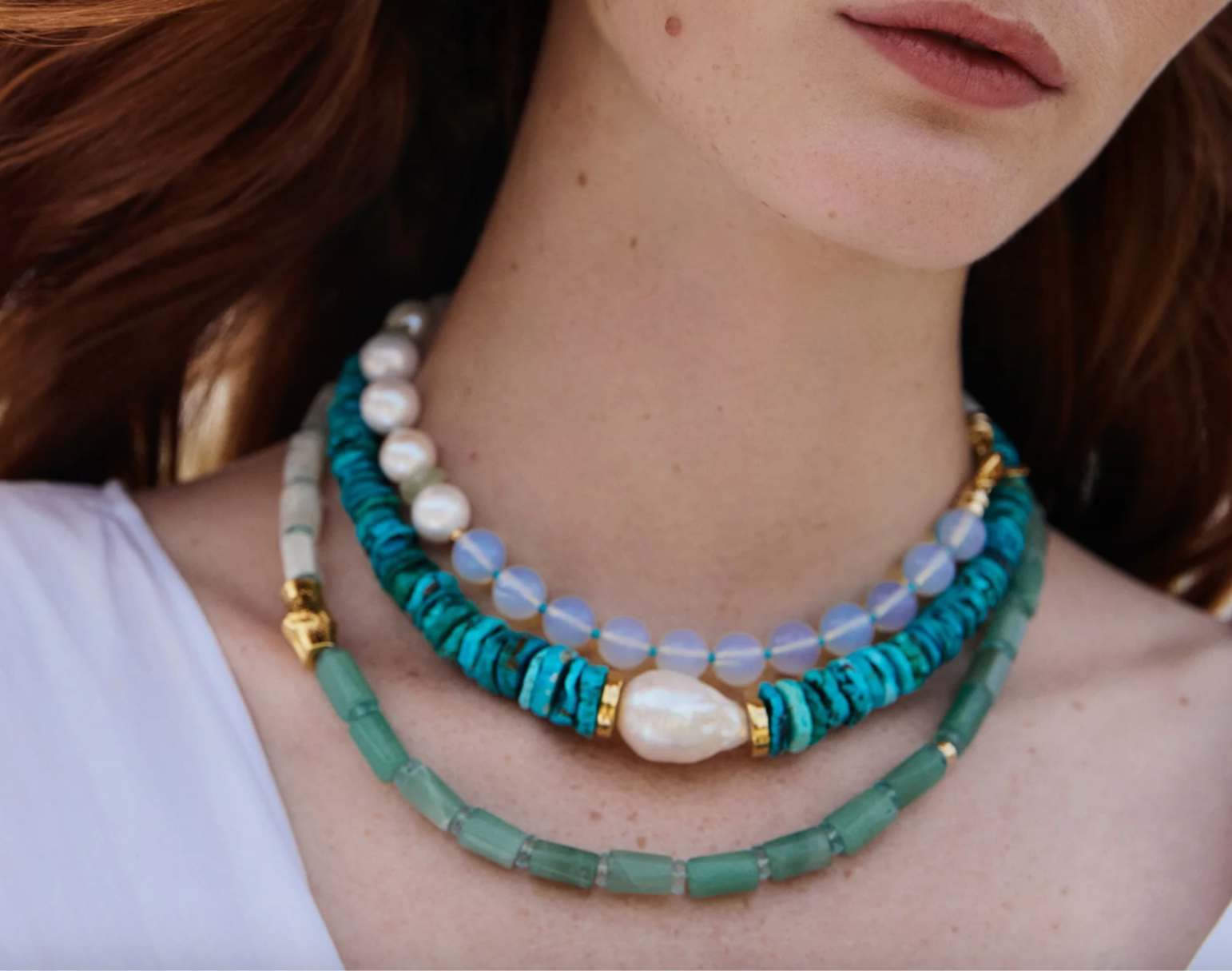 CABANA NECKLACE IN TIDE POOL
