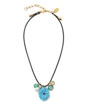 SHIBORI FLOWER NECKLACE
