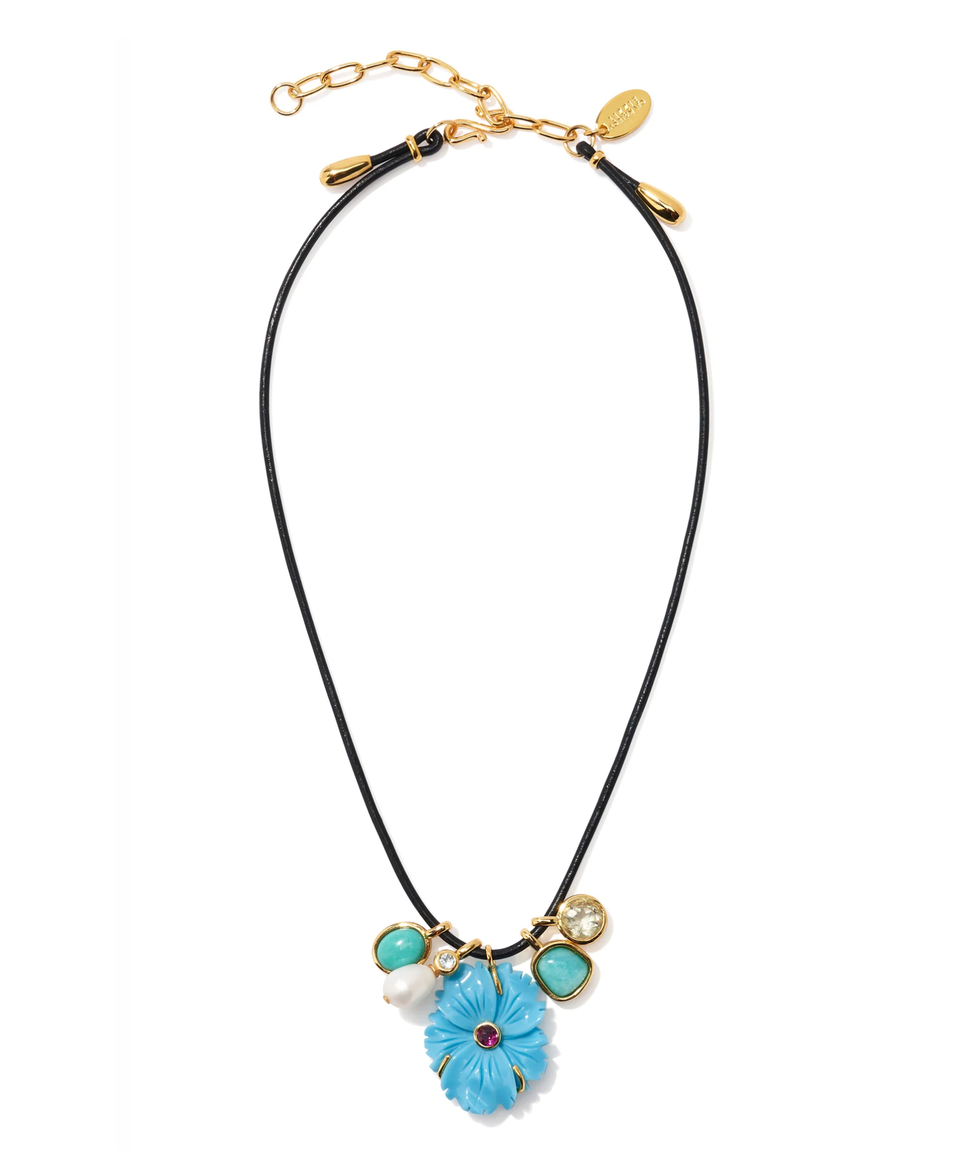 SHIBORI FLOWER NECKLACE