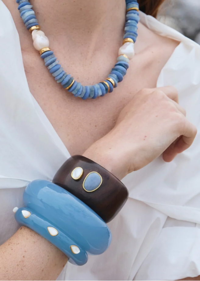LANNA CUFF IN ACACIA WOOD
