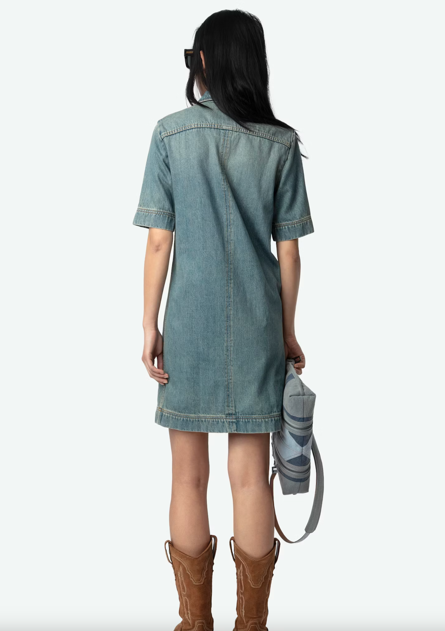 RECORD DENIM DRESS