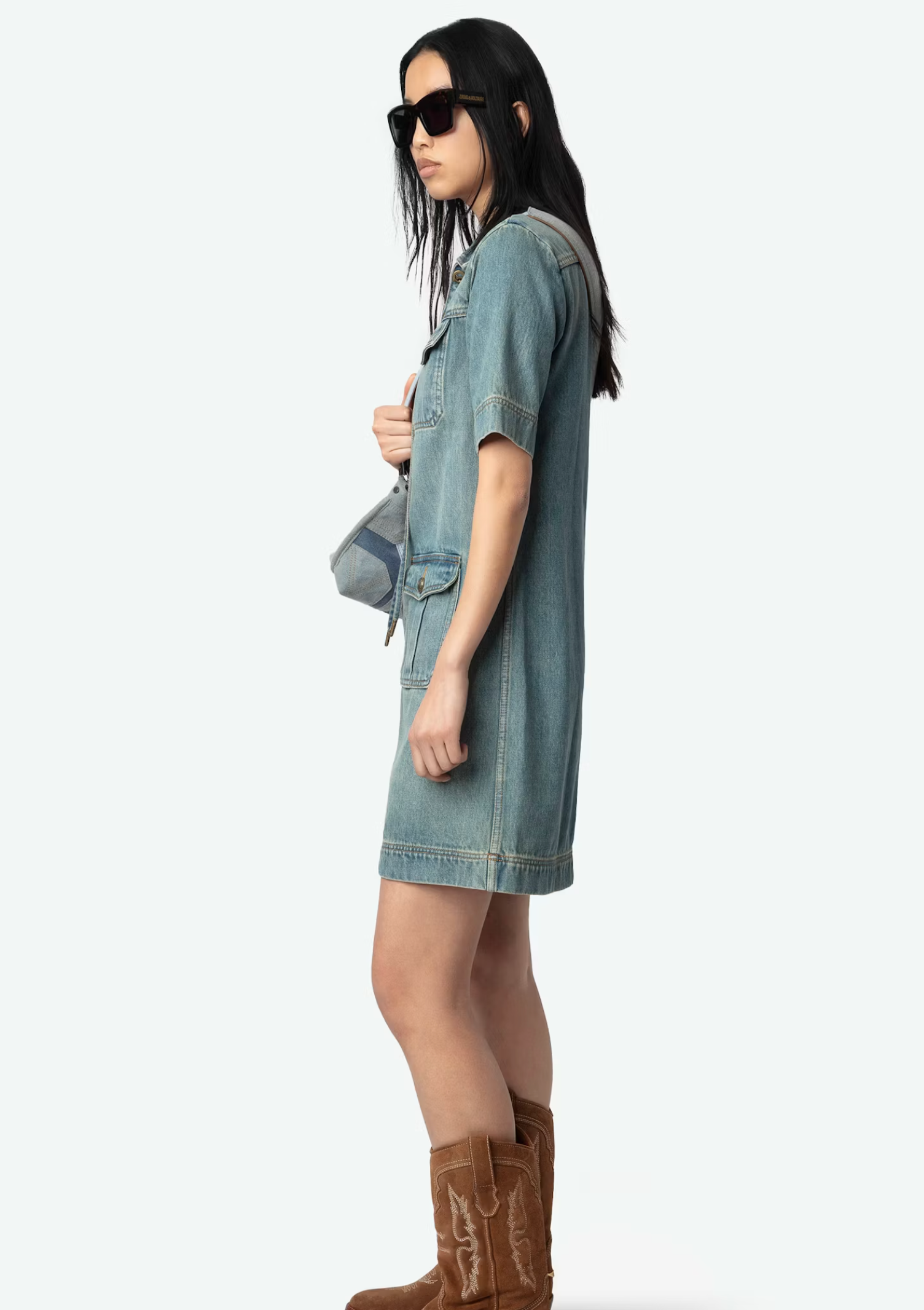 RECORD DENIM DRESS