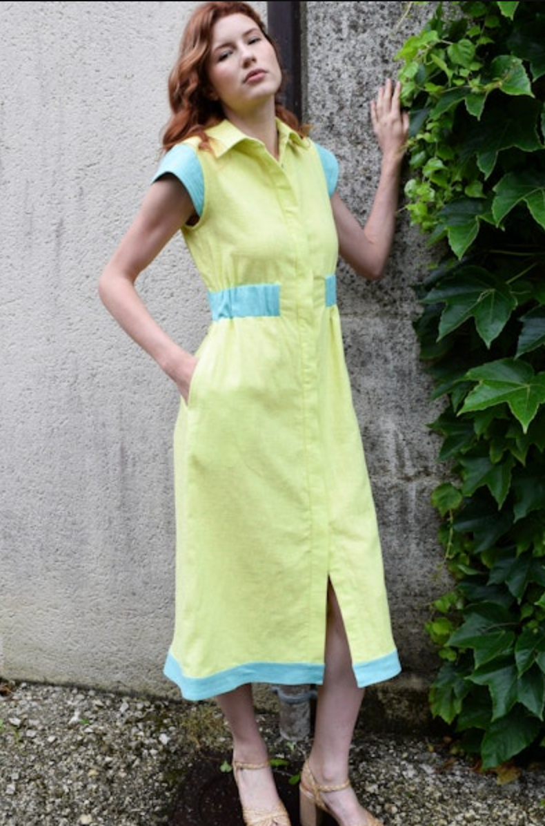 EPAULET SHIRT DRESS