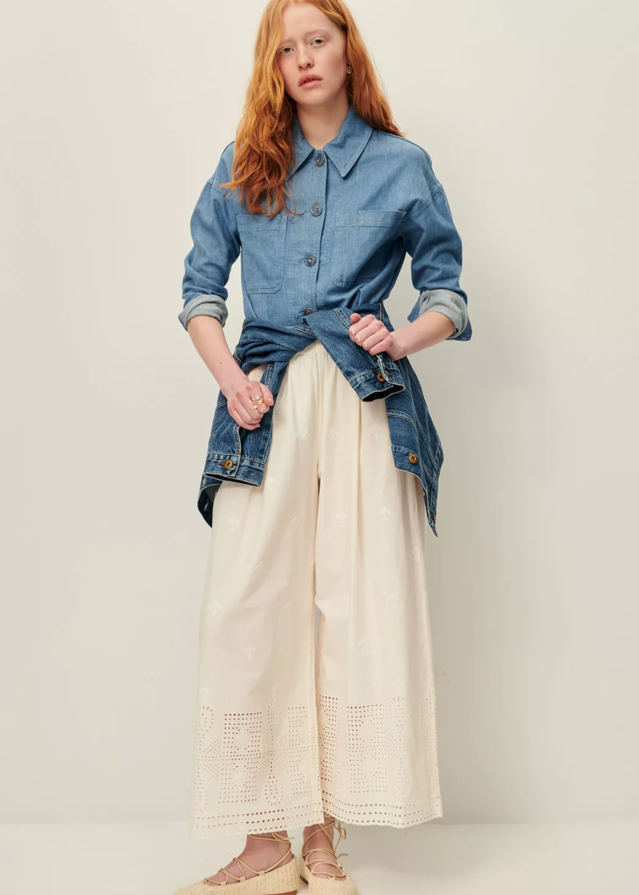 ISLA BRODY EMBROIDERY PANT
